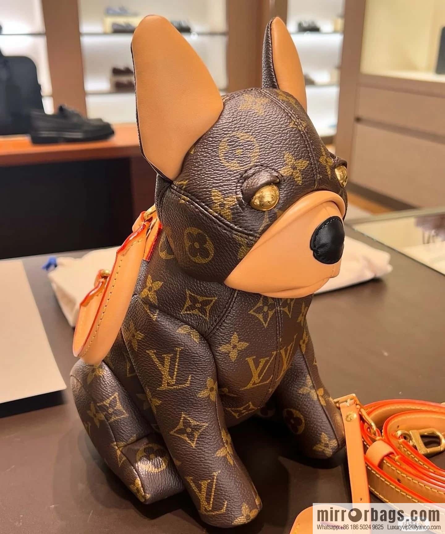 [Boutique‑grade] M12617 presbyopia, French Dou dog shoulder bag series, this Pooch Bag handbag