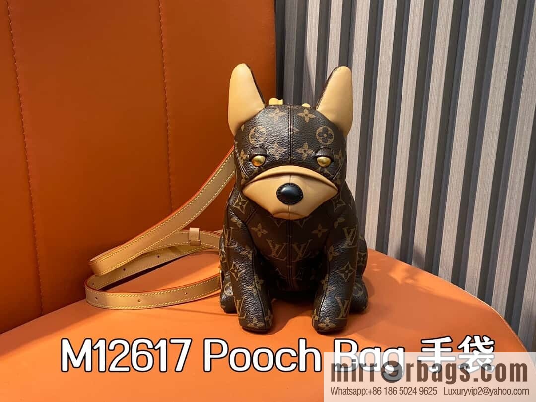 [Boutique‑grade] M12617 presbyopia, French Dou dog shoulder bag series, this Pooch Bag handbag