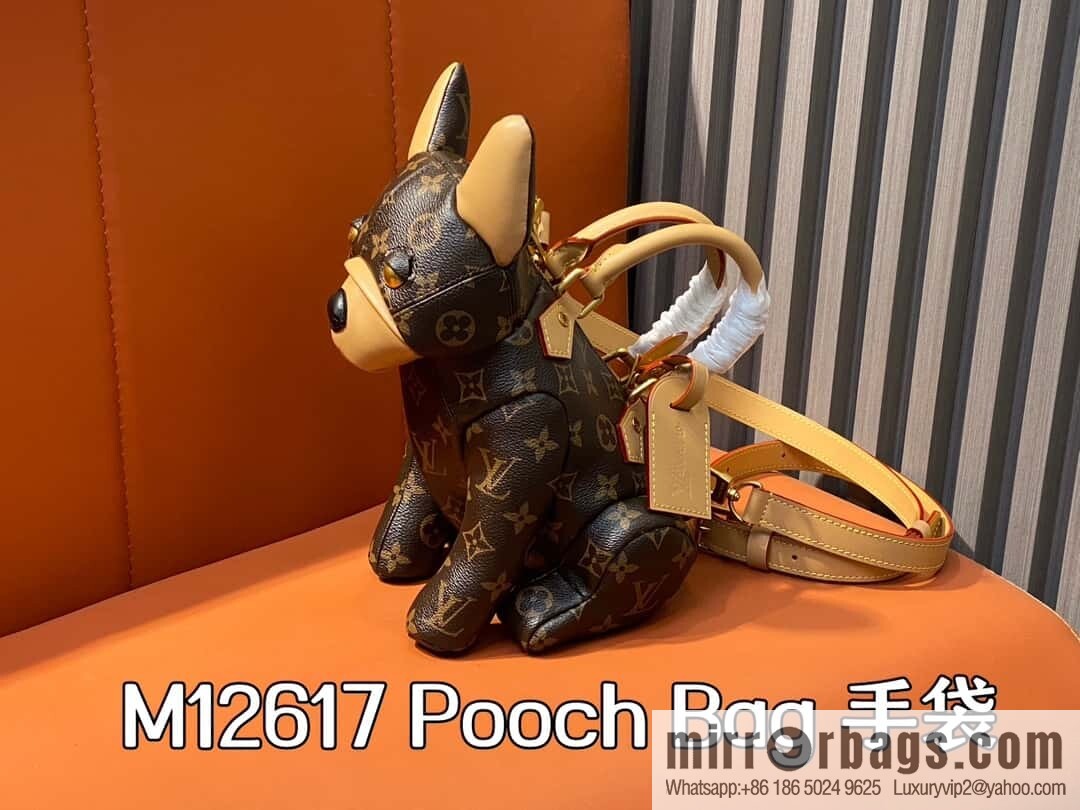 [Boutique‑grade] M12617 presbyopia, French Dou dog shoulder bag series, this Pooch Bag handbag