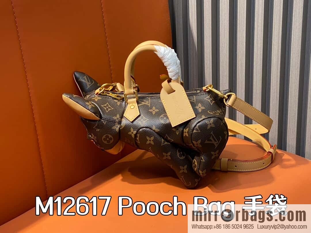[Boutique‑grade] M12617 presbyopia, French Dou dog shoulder bag series, this Pooch Bag handbag