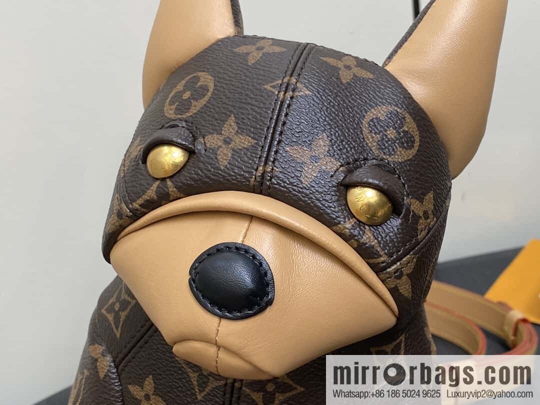 [Boutique‑grade] M12617 presbyopia, French Dou dog shoulder bag series, this Pooch Bag handbag