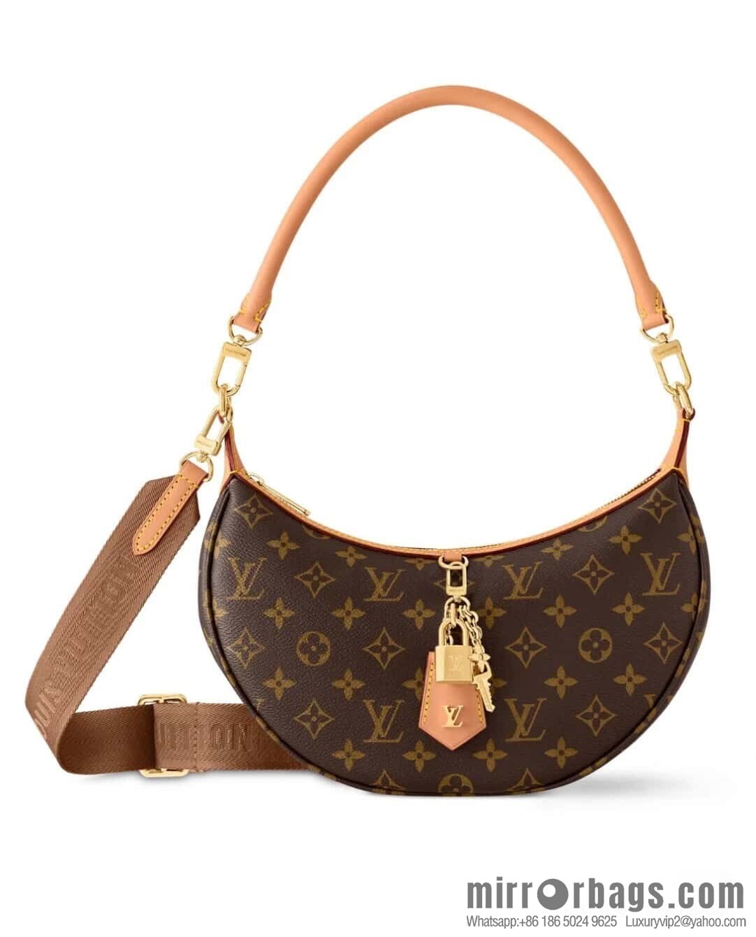 [Boutique‑grade] M12939 presbyopia, moon bag series Loop Hobo handbag