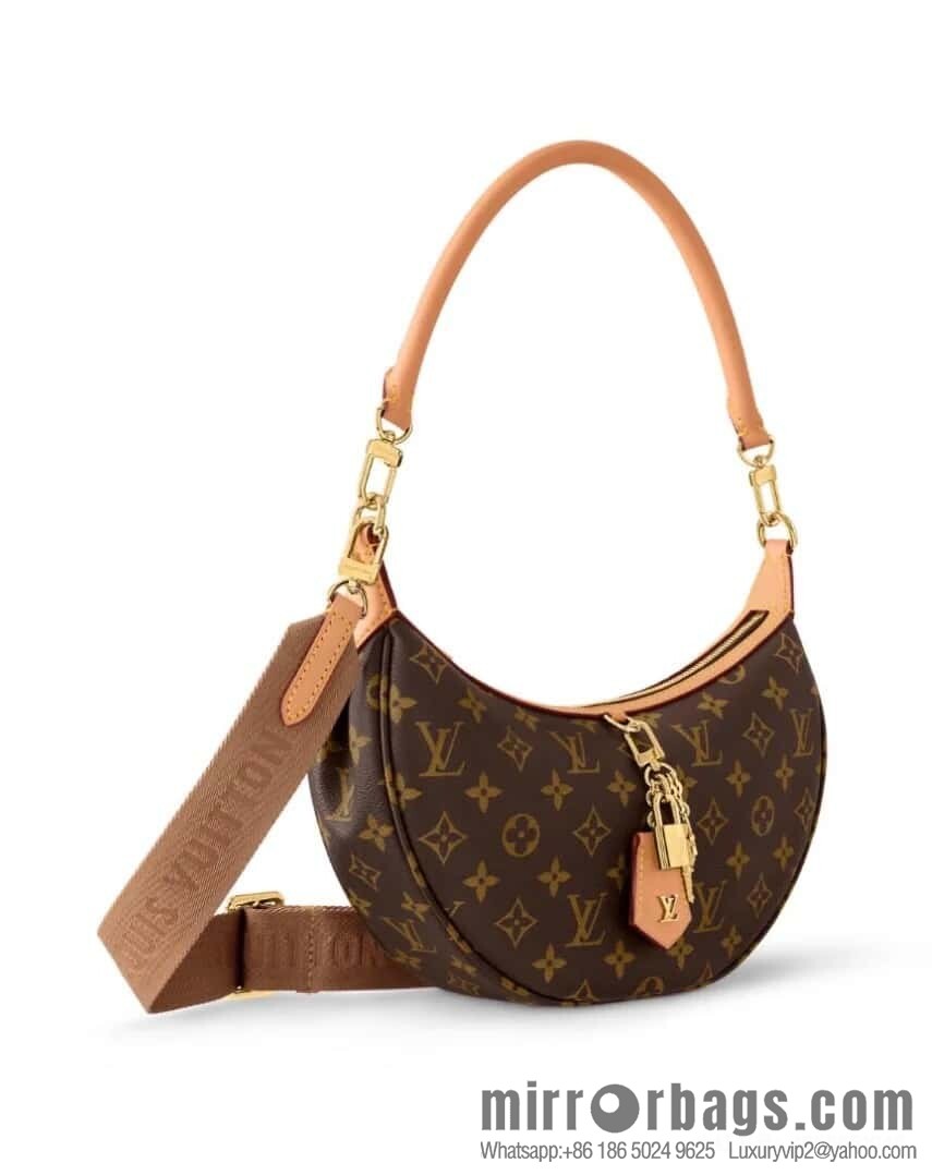 [Boutique‑grade] M12939 presbyopia, moon bag series Loop Hobo handbag