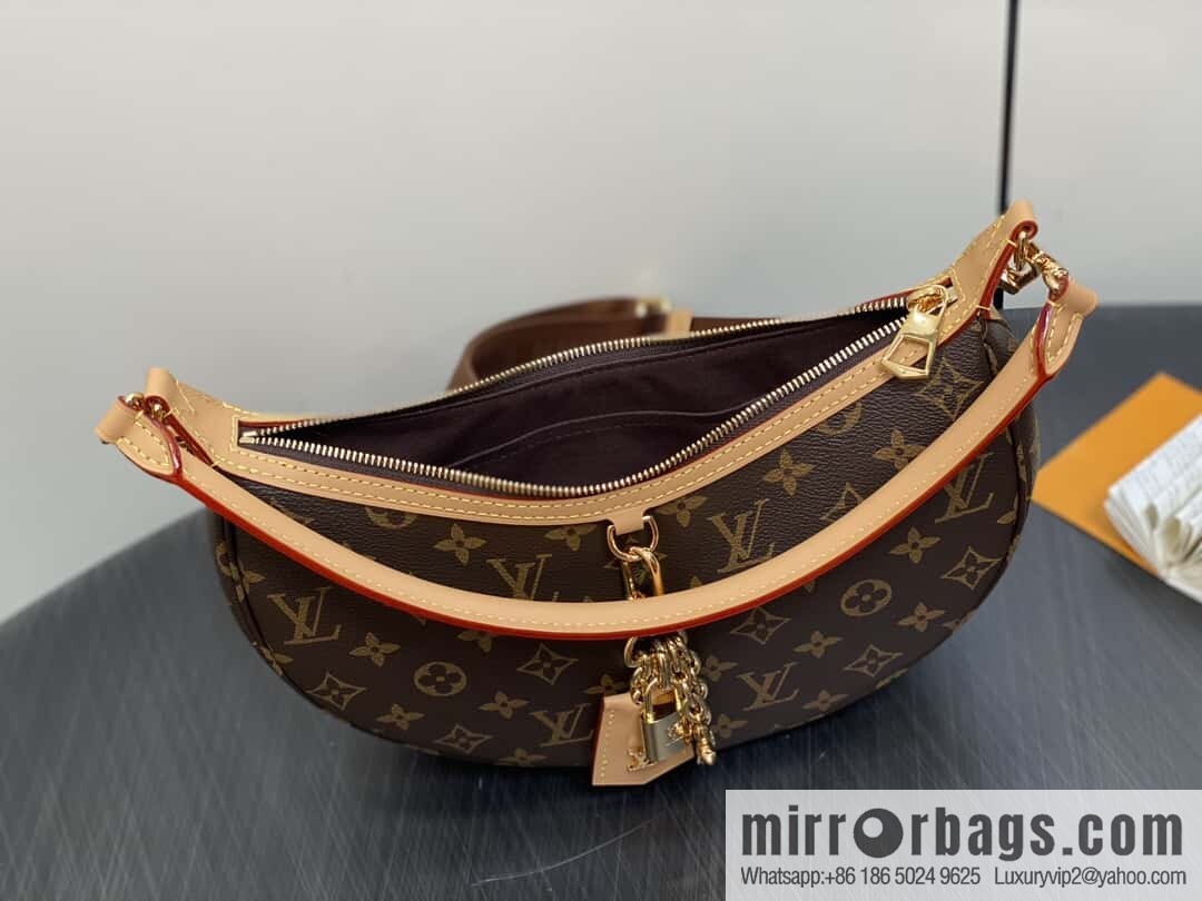 [Boutique‑grade] M12939 presbyopia, moon bag series Loop Hobo handbag