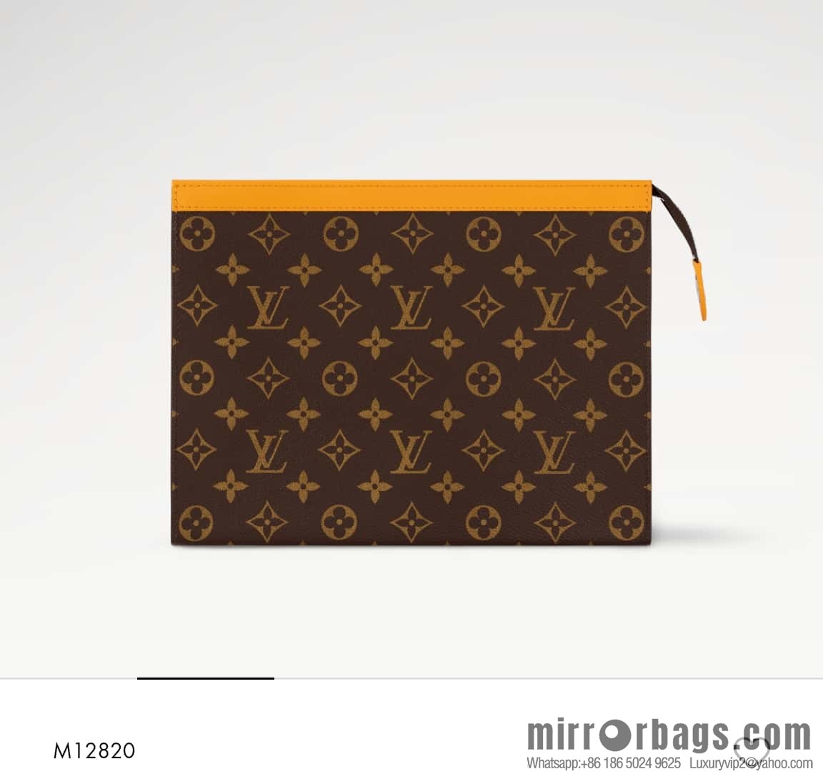 [Boutique‑grade] M12820 old flower yellow, handbag clutch series M61692 + versatile Pochette Voyage clutch bag