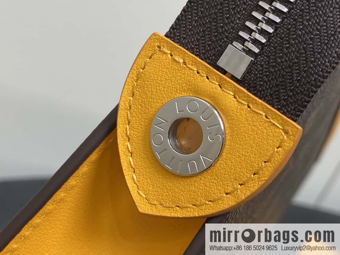 [Boutique‑grade] M12820 old flower yellow, handbag clutch series M61692 + versatile Pochette Voyage clutch bag