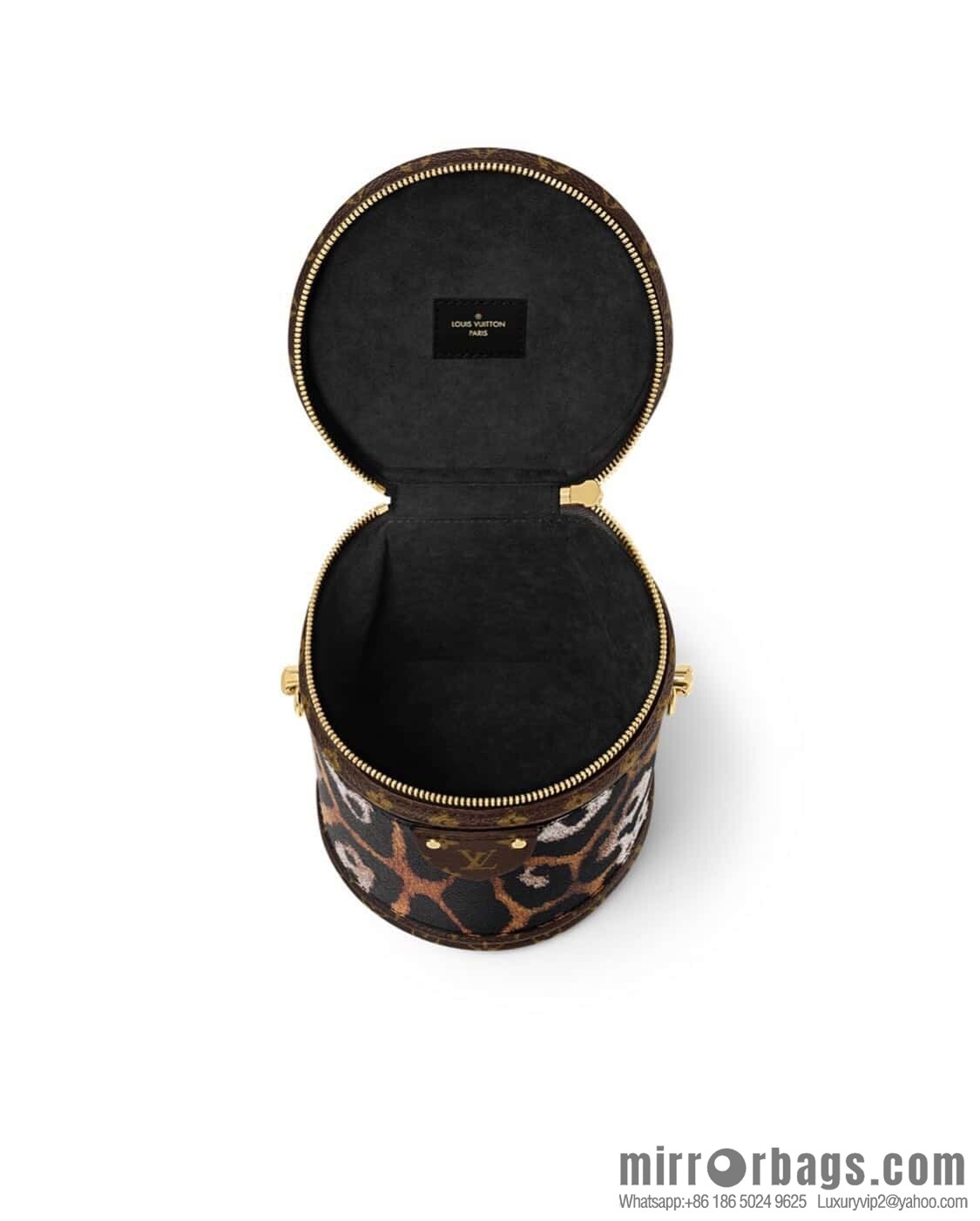 [Boutique‑grade] M13846 leopard print, drum bag, fortune bag VANITY handbag