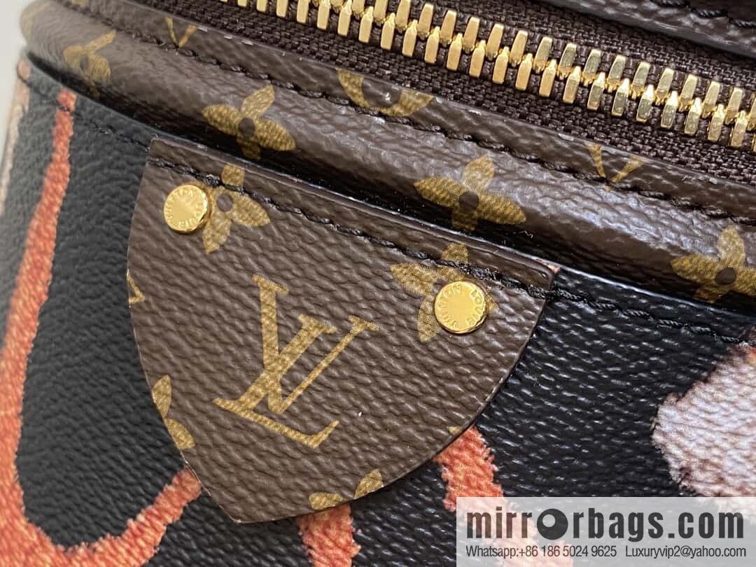 [Boutique‑grade] M13846 leopard print, drum bag, fortune bag VANITY handbag