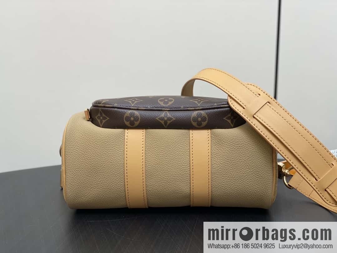 [Boutique‑grade] M12627 presbyopia brown, men's bag pillow bag keepall series, this Keepall Bandoulière 25 handbag