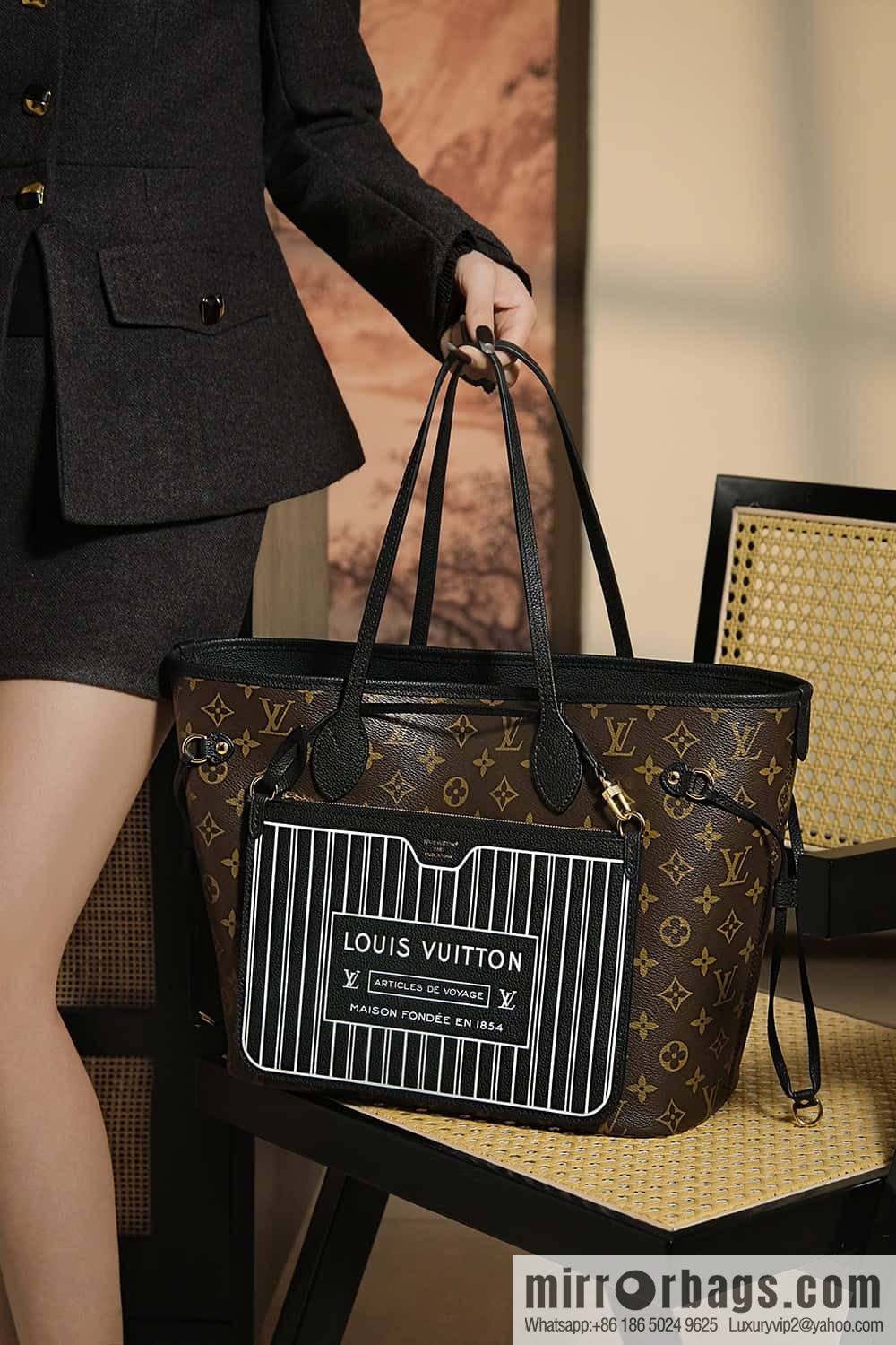 LV ππππππ
πππ chip diamond beating code shopping bag series #M