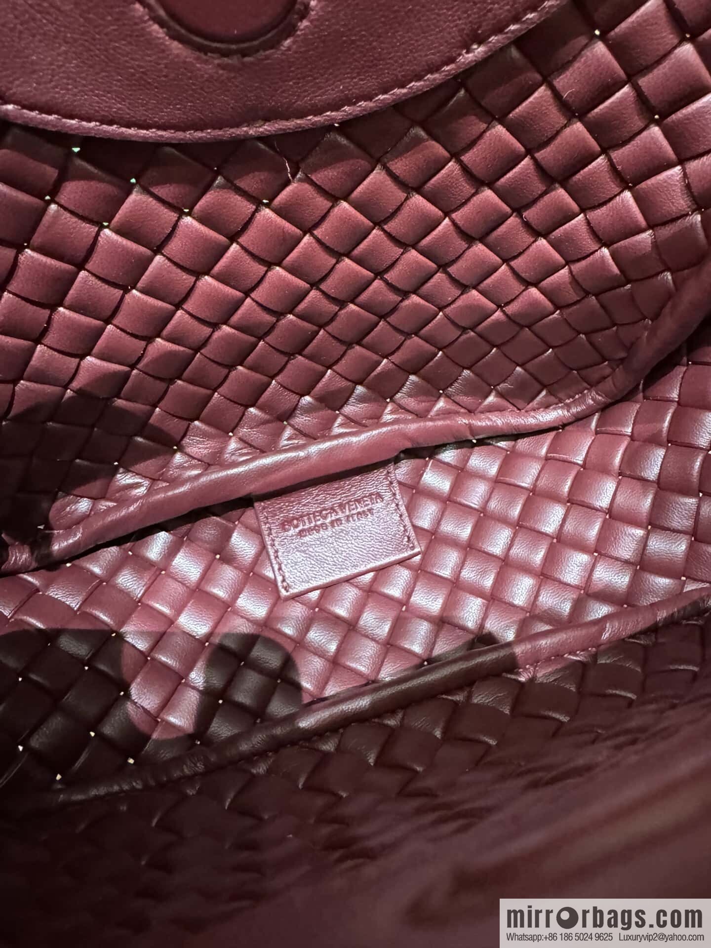 BV Small Cobble Handbag 805739 Barolo Burgundy