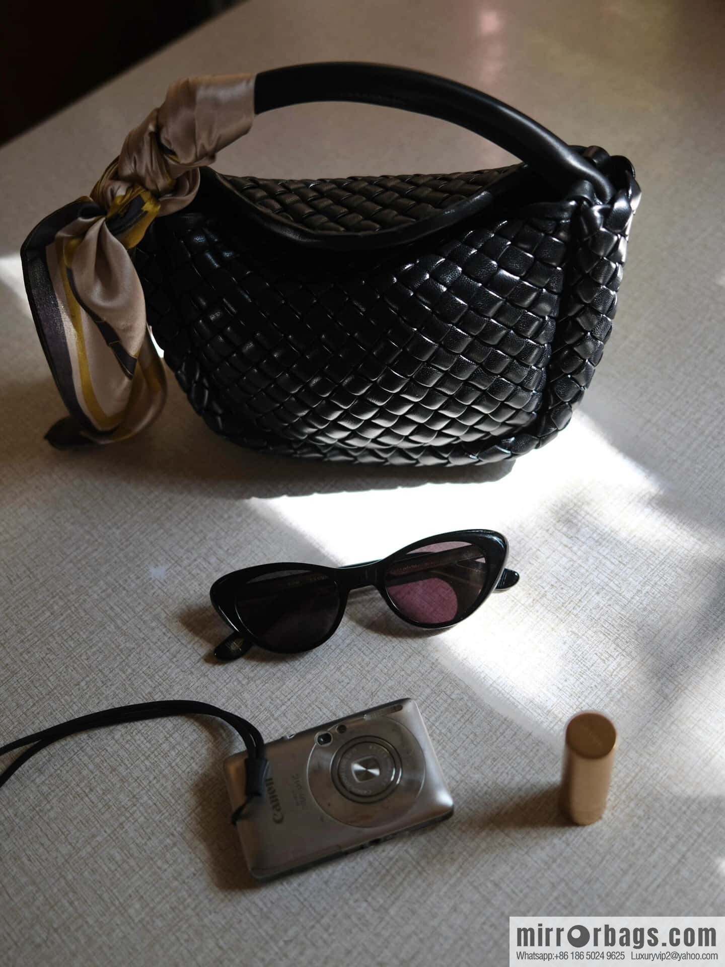 BV Small Cobble Handbag 805739 Black