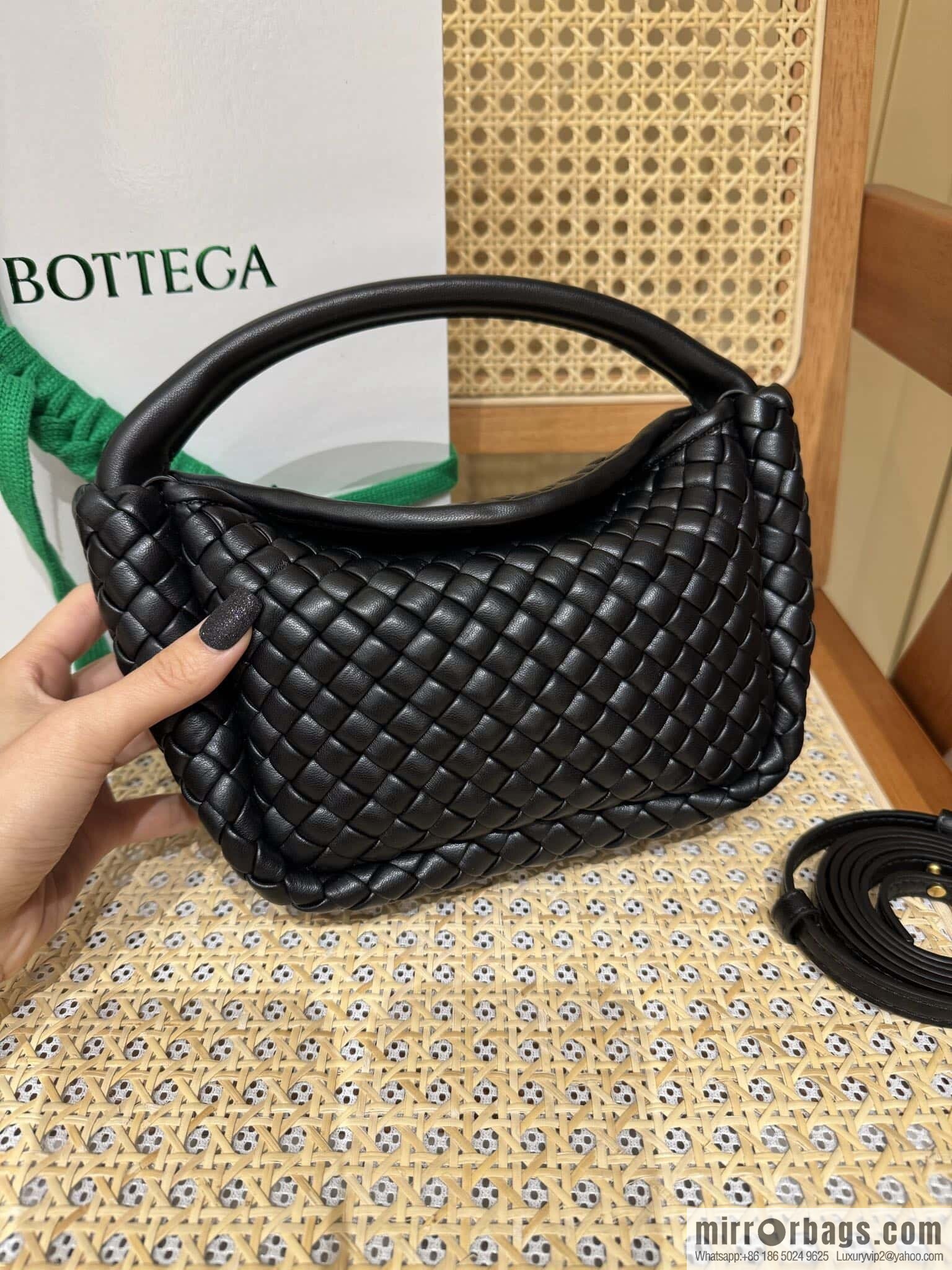 BV Small Cobble Handbag 805739 Black