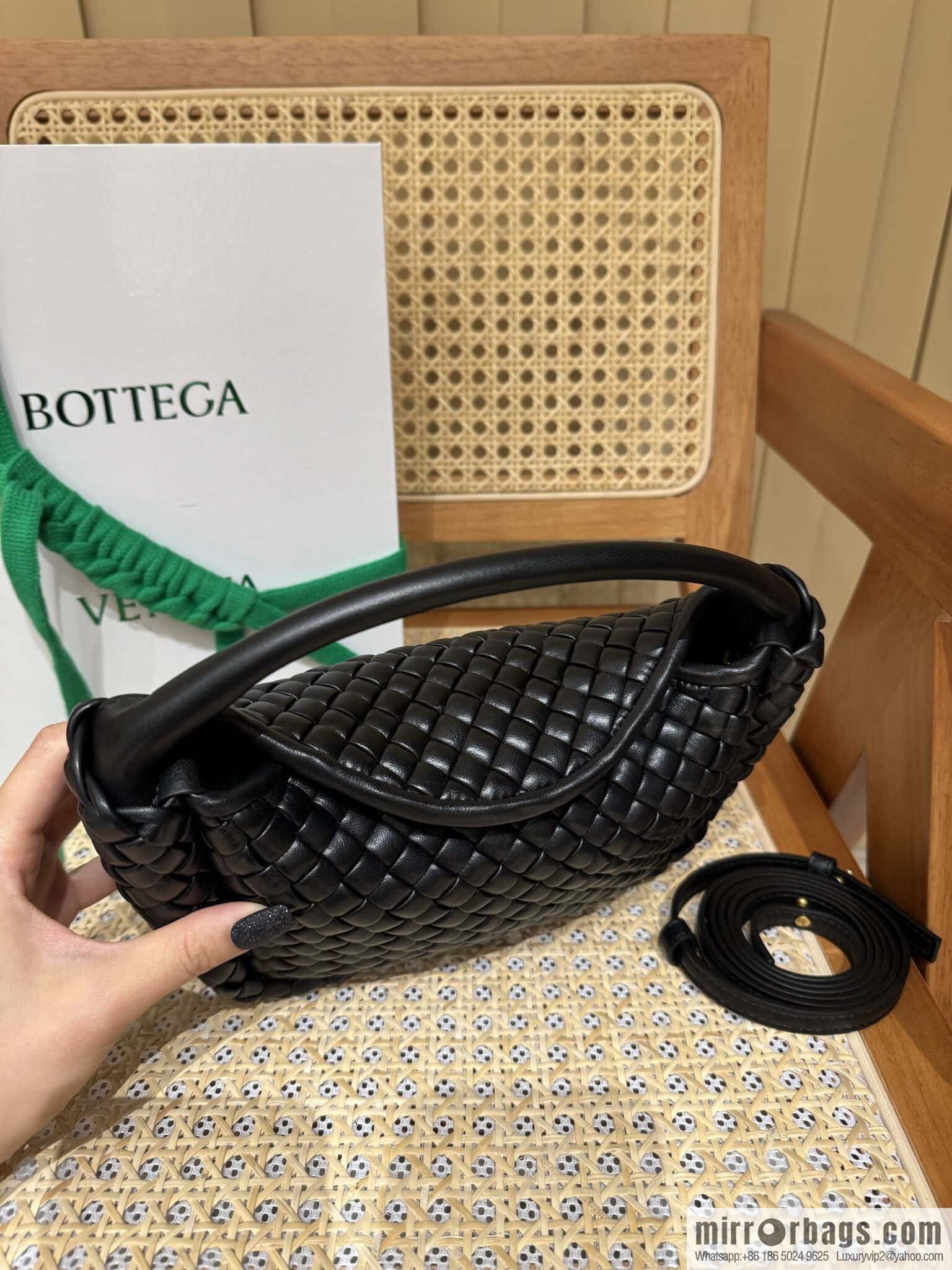 BV Small Cobble Handbag 805739 Black