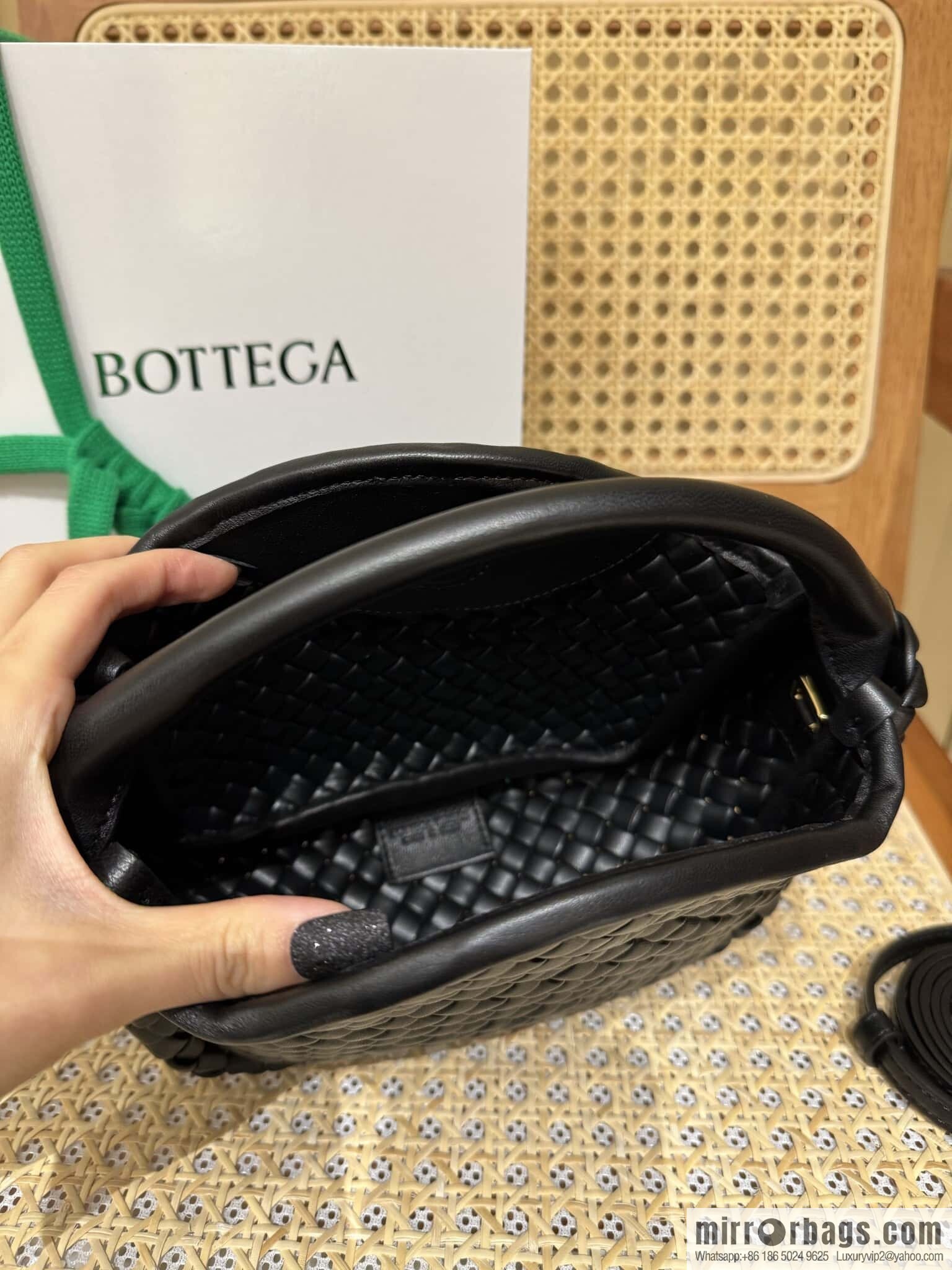 BV Small Cobble Handbag 805739 Black