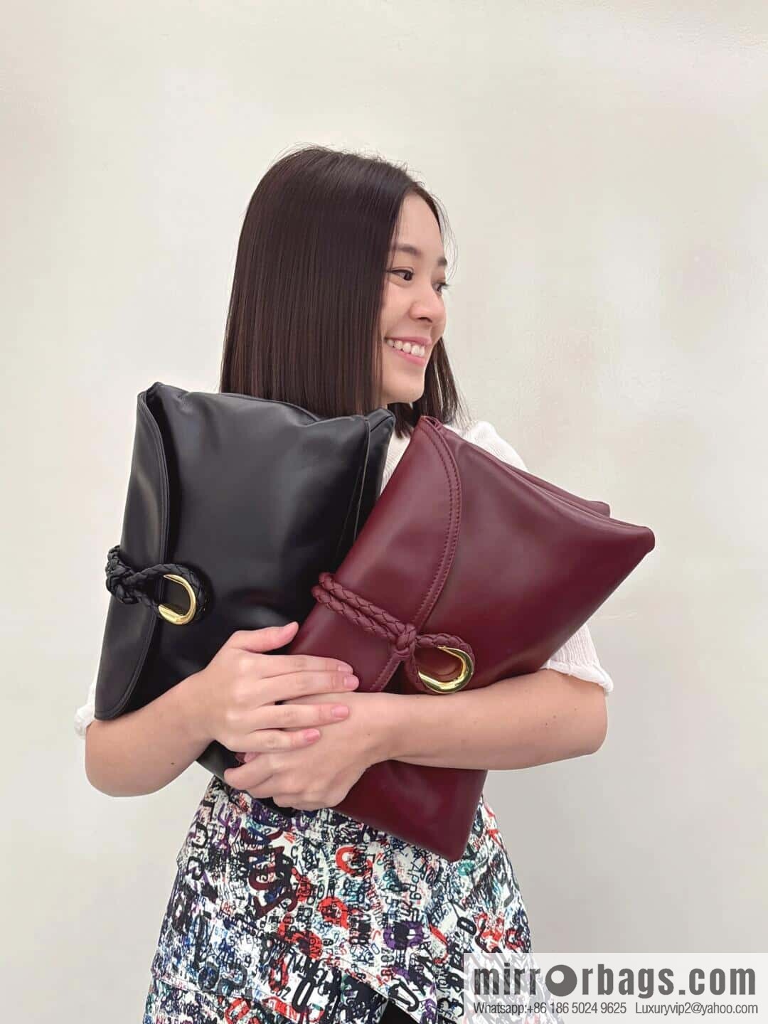 BV Large Liberta Crossbody Bag 806034 Barolo Burgundy