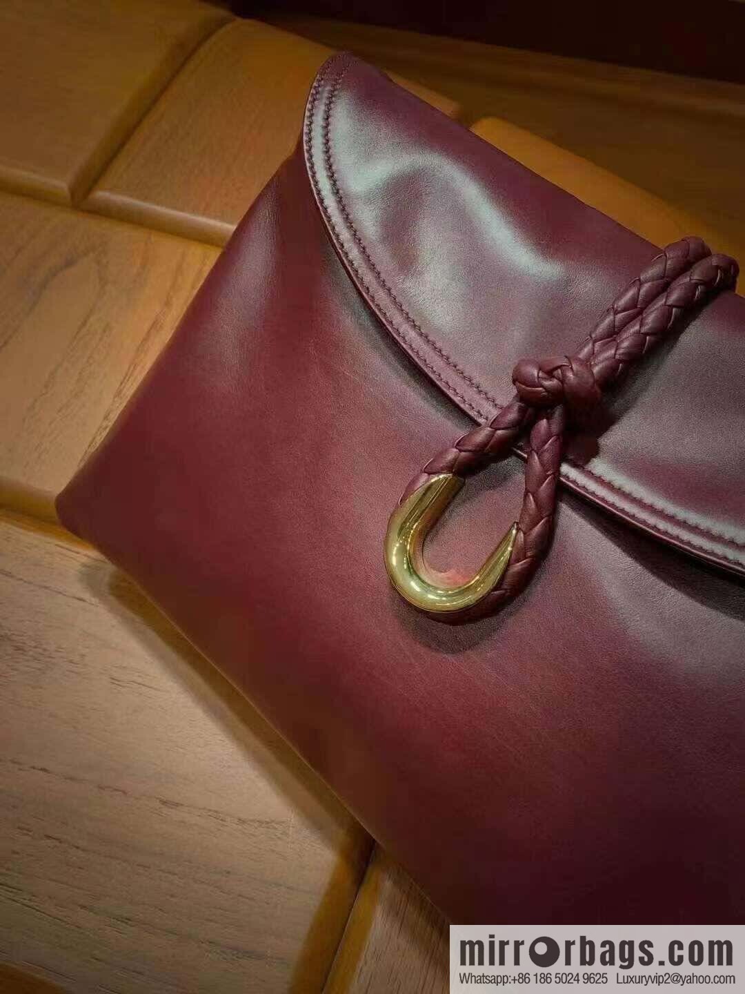 BV Large Liberta Crossbody Bag 806034 Barolo Burgundy