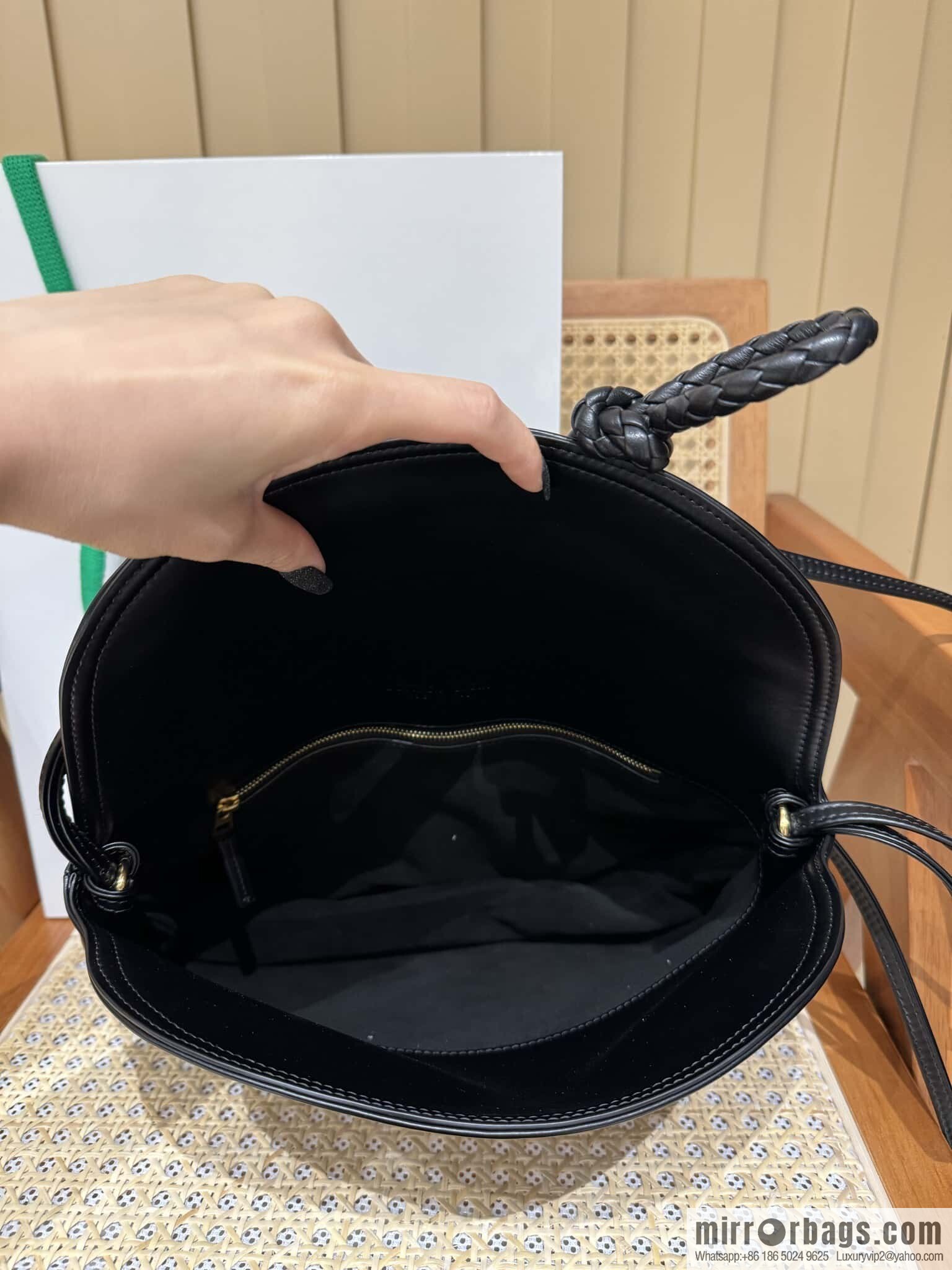 BV Large Liberta Crossbody Bag 806034 Black