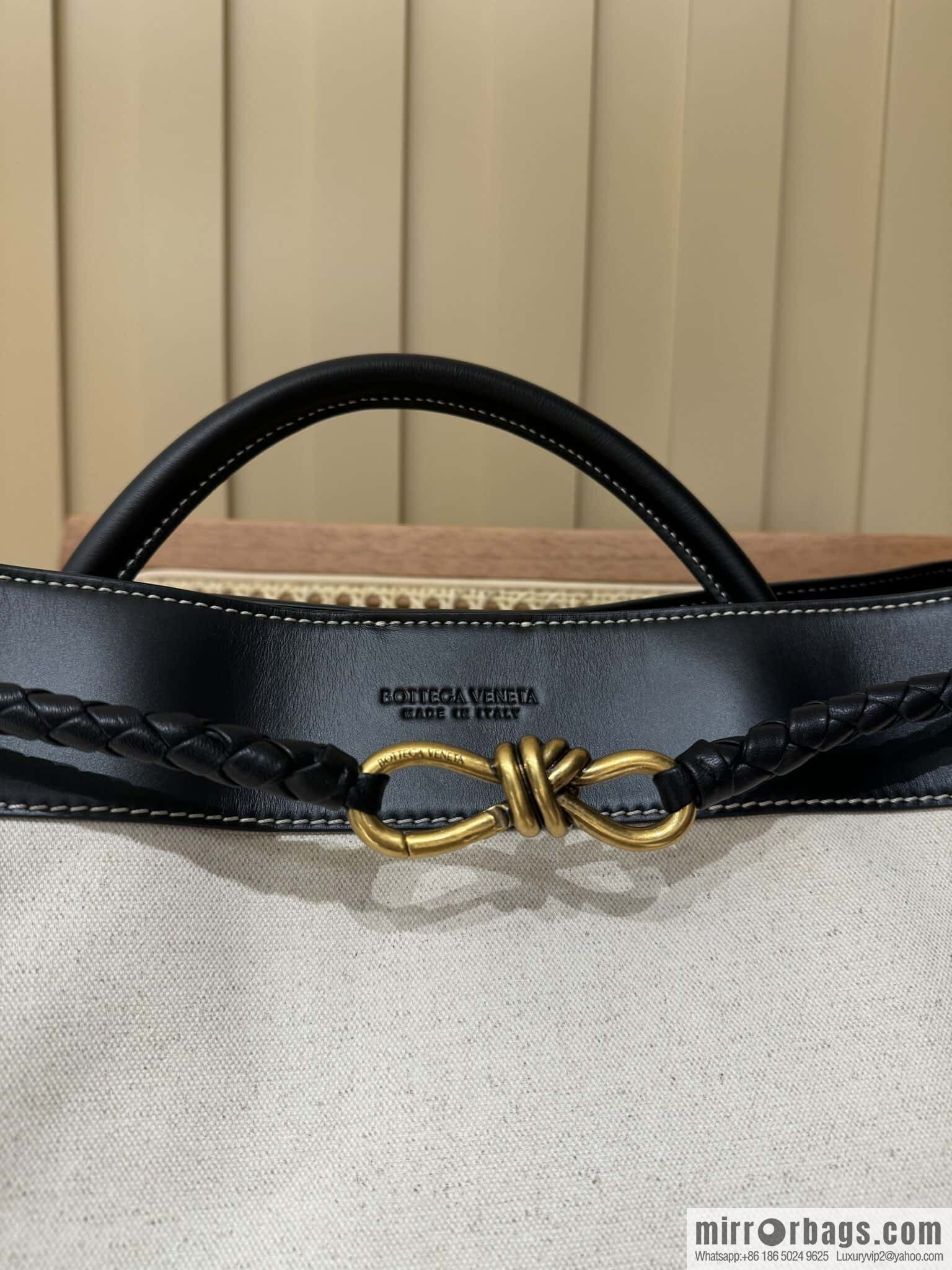 BV Large Andiamond Handbag 786194 Black Patchwork