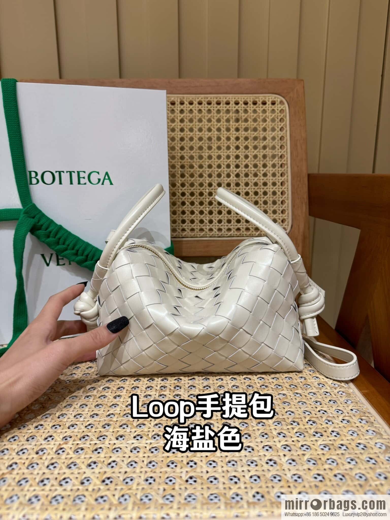 BV Loop Handbag 796615 Sea Salt