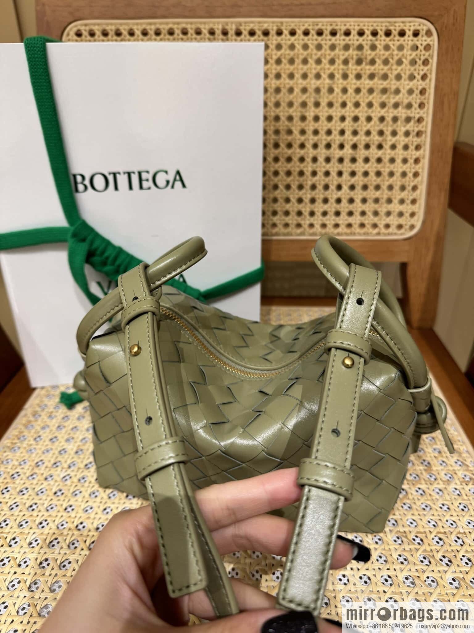 BV Loop Handbag 796615 Travertine Green
