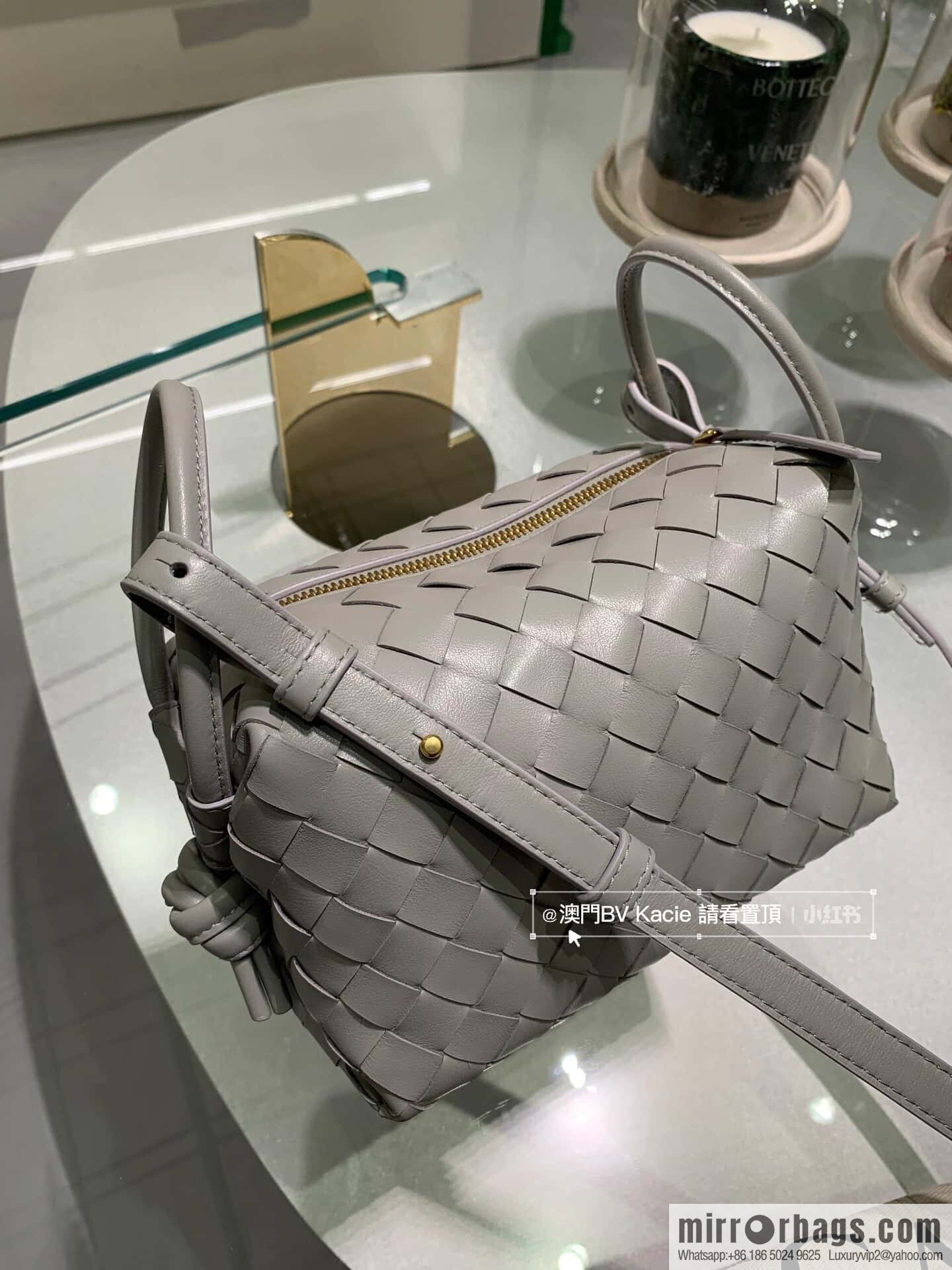 BV Loop Handbag 796615 Silver Grey