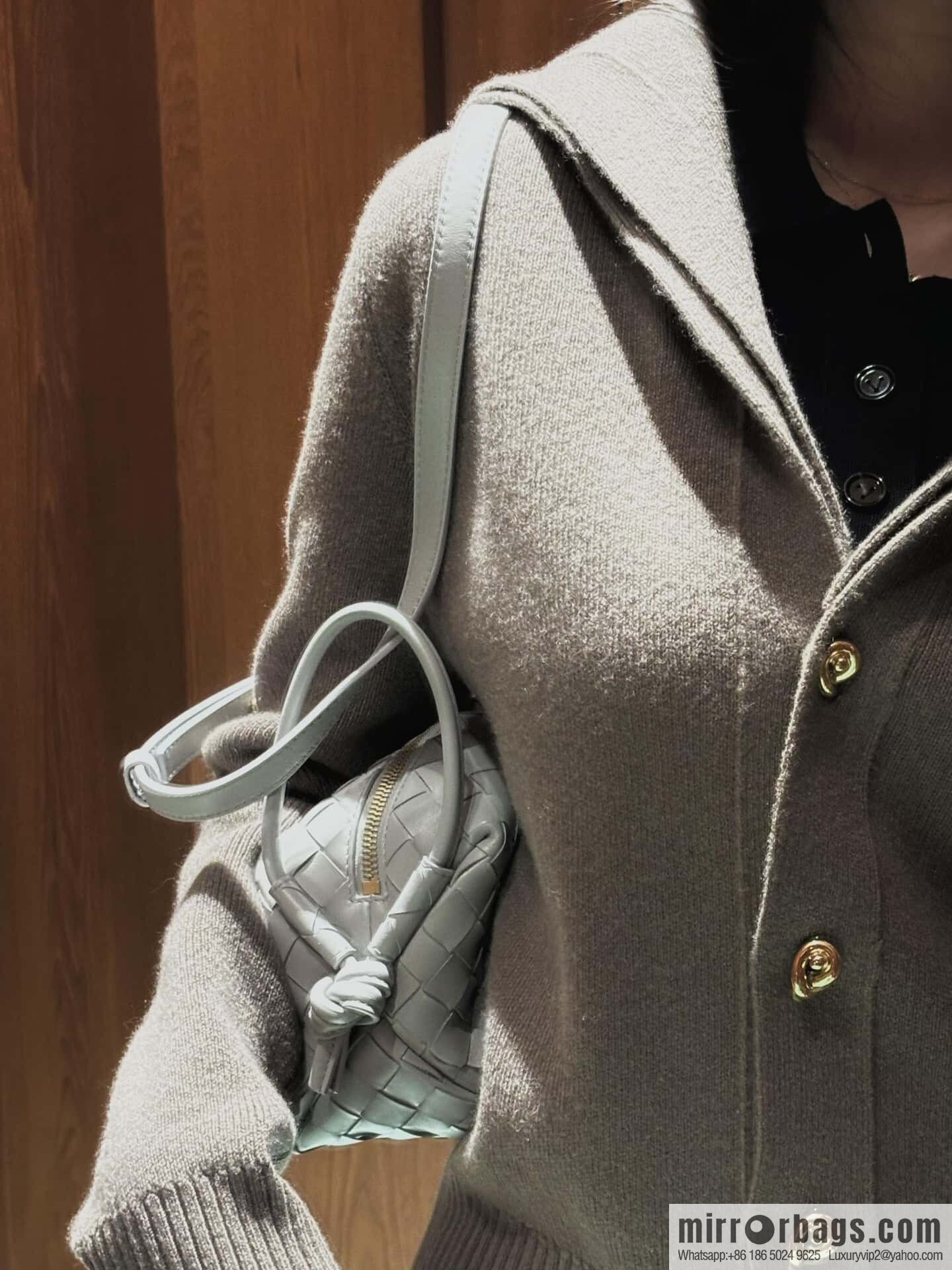 BV Loop Handbag 796615 Silver Grey