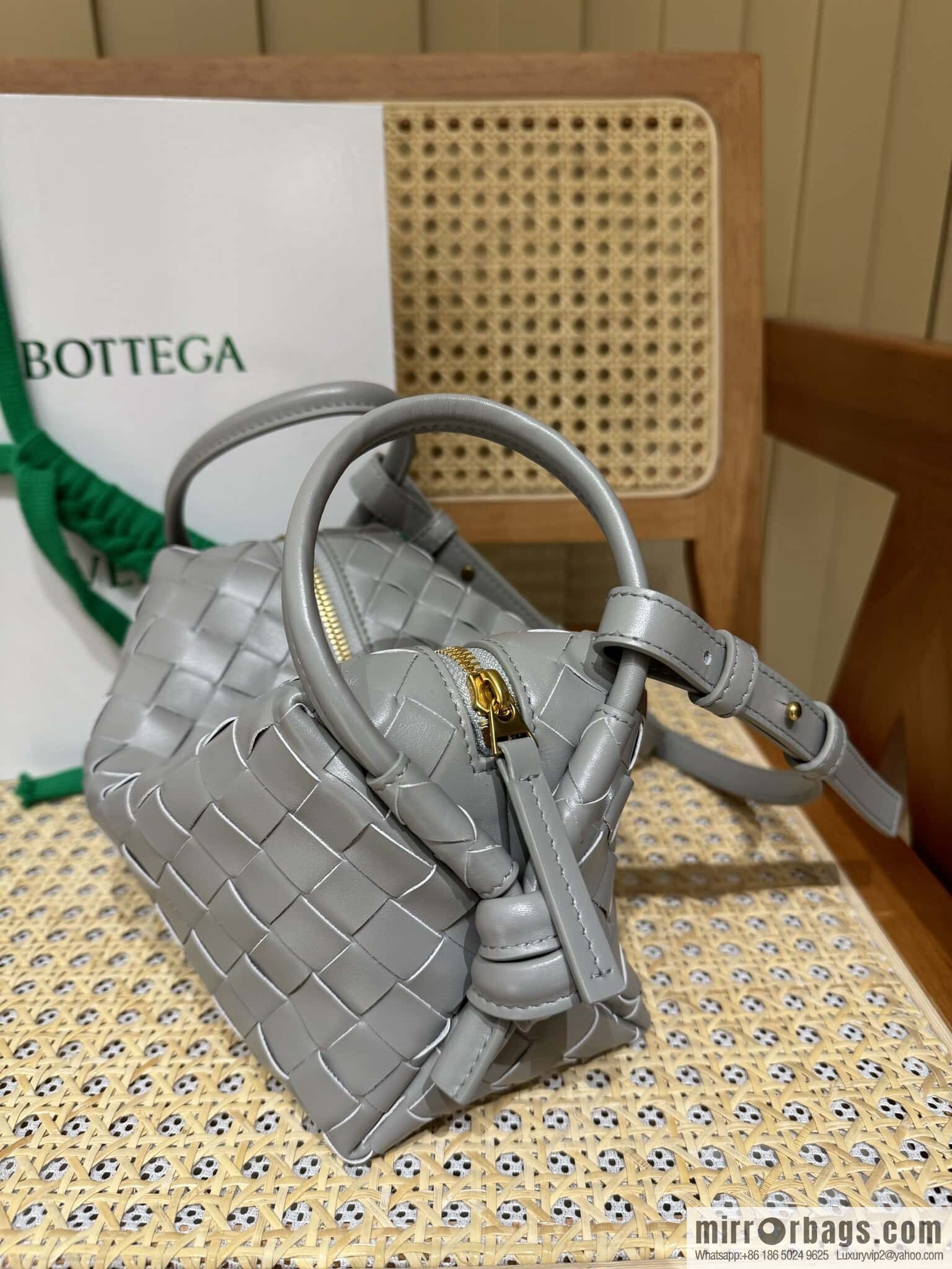 BV Loop Handbag 796615 Silver Grey