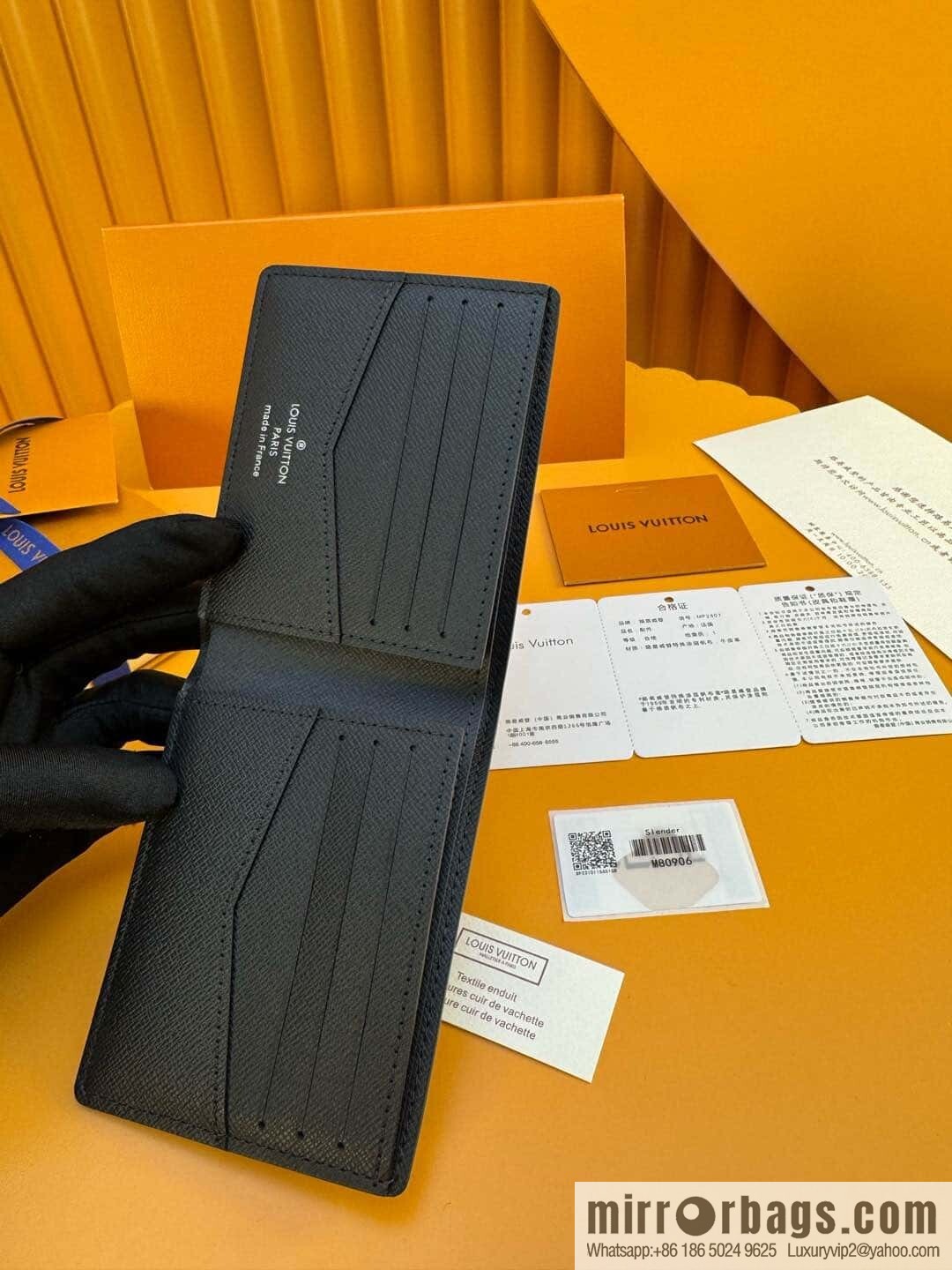 LV M80906 Slender Wallet [Official Chip Edition]