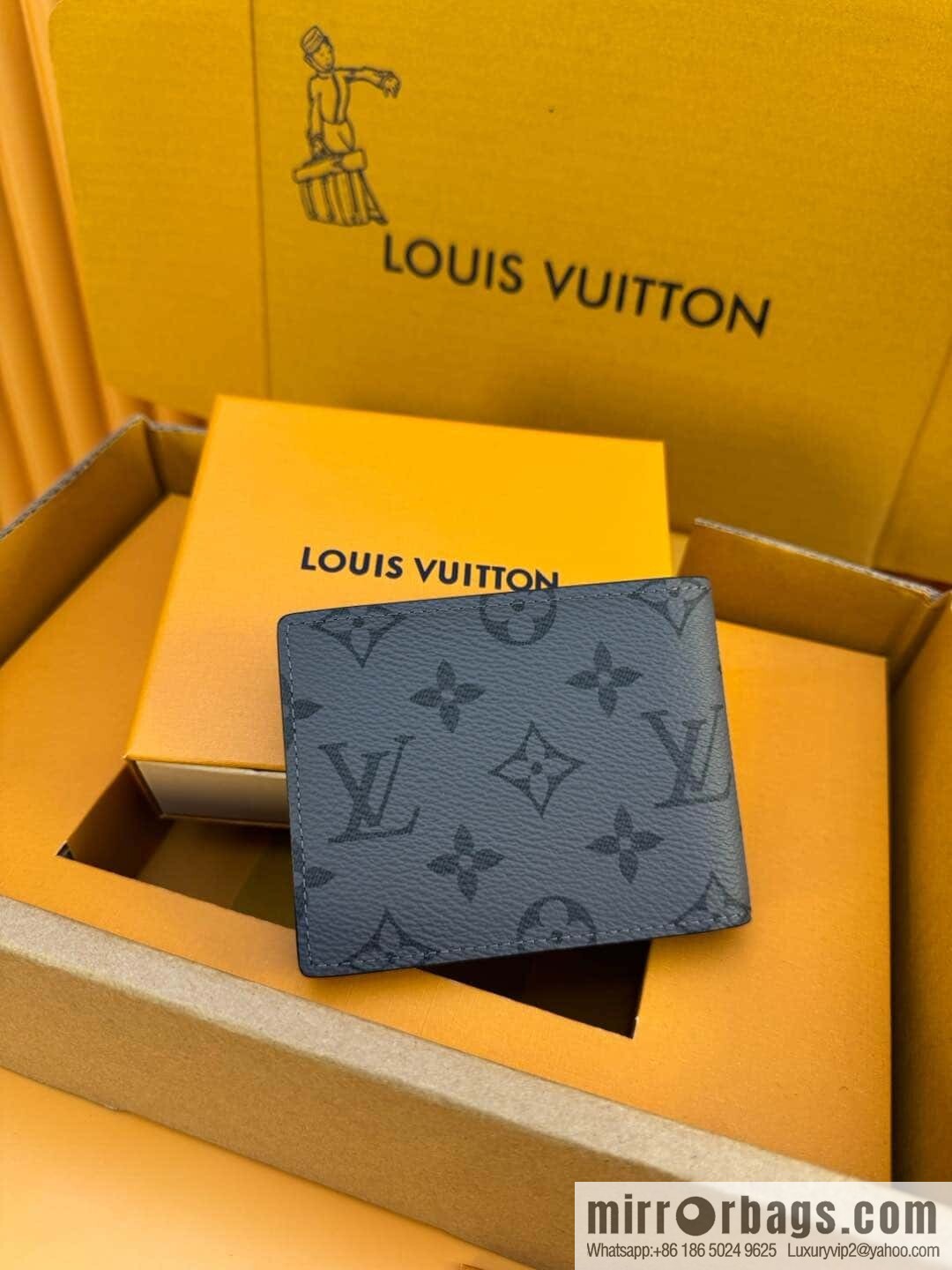 LV M80906 Slender Wallet [Official Chip Edition]
