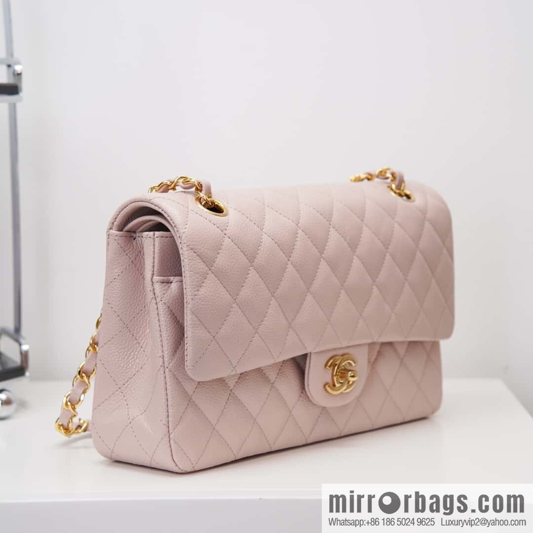 CHANEL 𝐂𝐥𝐚𝐬𝐬𝐢𝐜 𝐅𝐥𝐚𝐩 Medium Classic Cover Bag, Sakura Powder 🌸 A01112