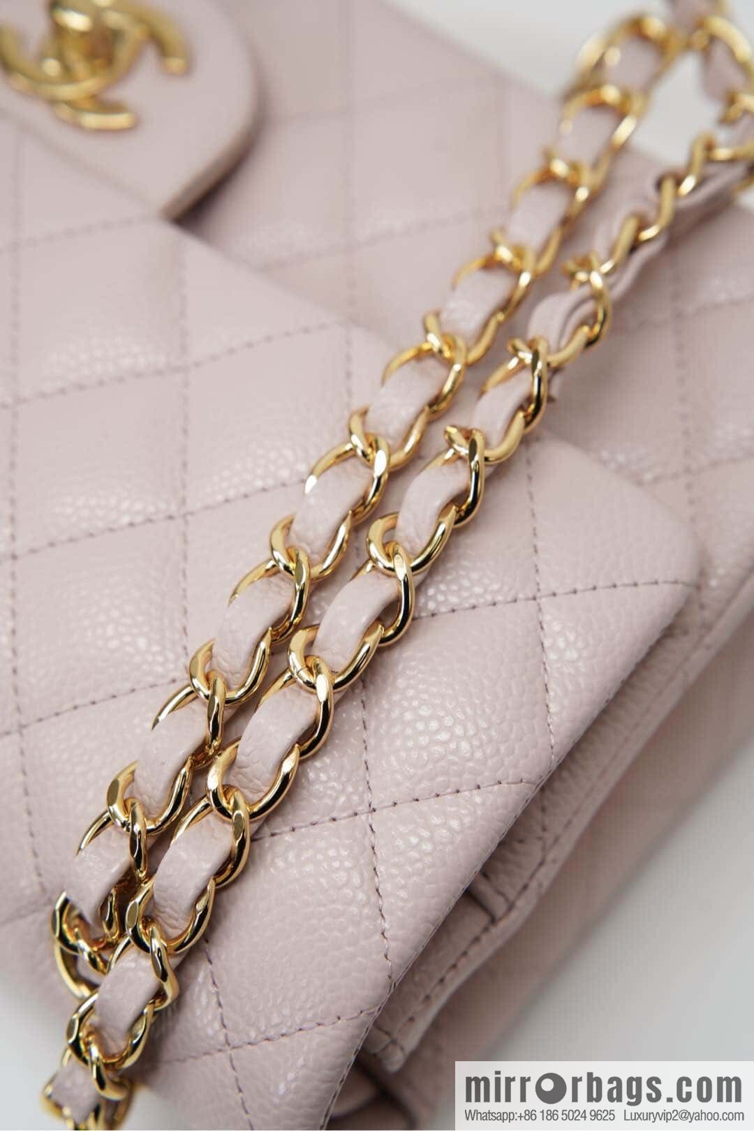 CHANEL 𝐂𝐥𝐚𝐬𝐬𝐢𝐜 𝐅𝐥𝐚𝐩 Medium Classic Cover Bag, Sakura Powder 🌸 A01112