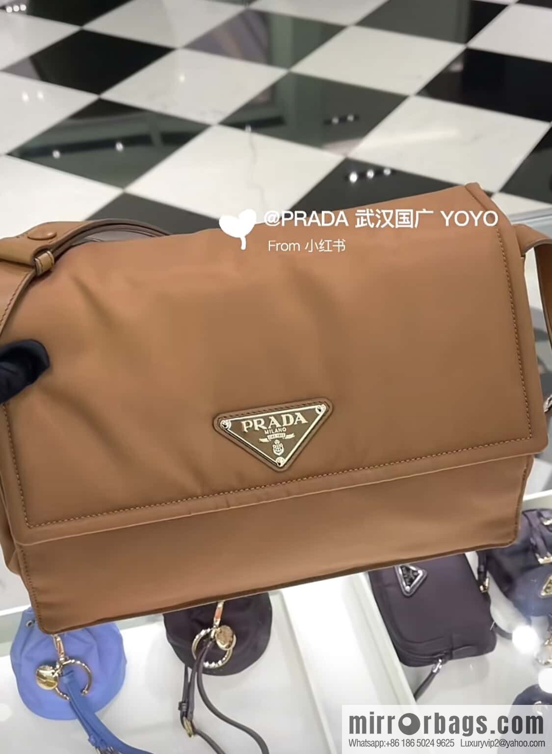 PRADA 🎉 popular mailman bag mini number 🎉 new color 1BD258