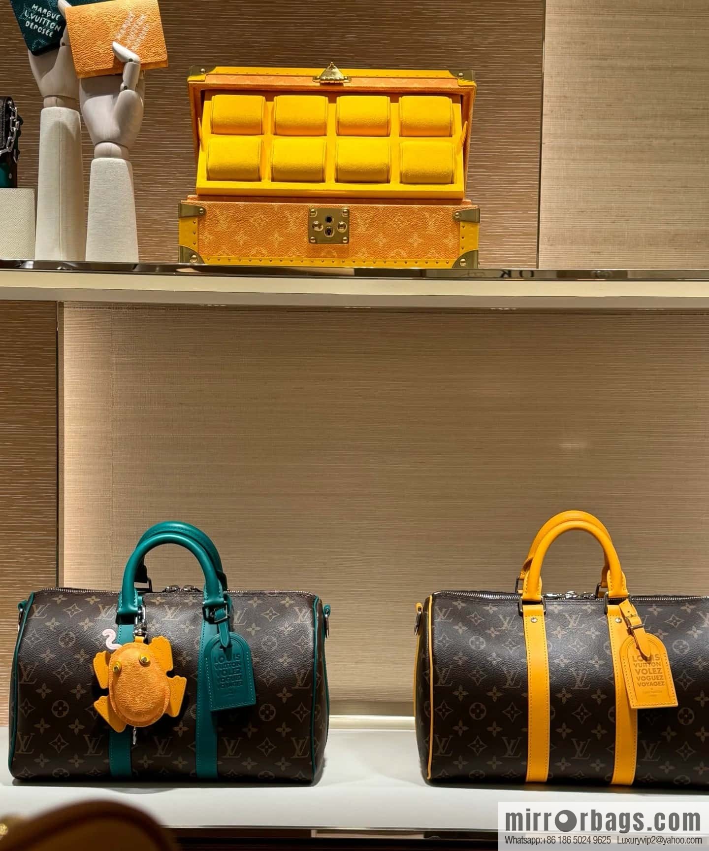[Boutique‑grade] M13201 presbyopia yellow, travel bag series KEEPALL BANDOULIZRE 35 handbag