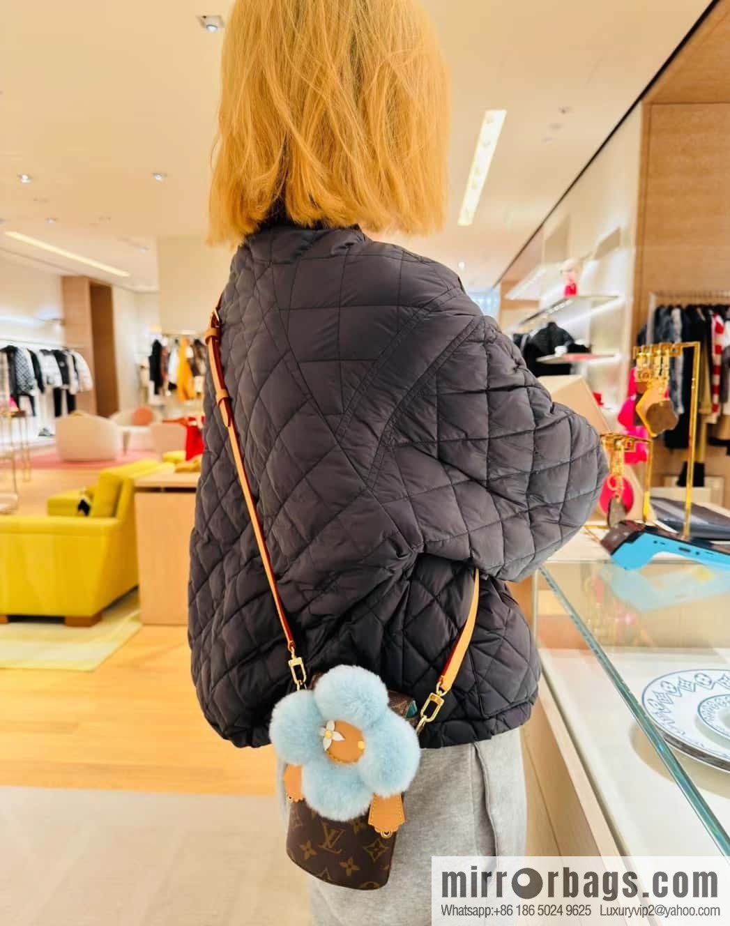M12269 presbyopia/blue, sunflower mobile phone bag series VIVIENNE mobile phone bag, presbyopia/blue (sunflower) Vivienne mobile phone bag