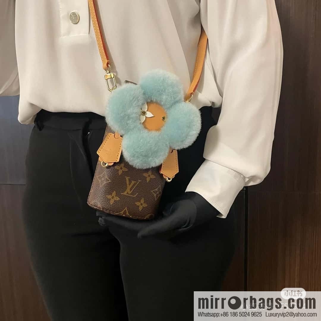 M12269 presbyopia/blue, sunflower mobile phone bag series VIVIENNE mobile phone bag, presbyopia/blue (sunflower) Vivienne mobile phone bag