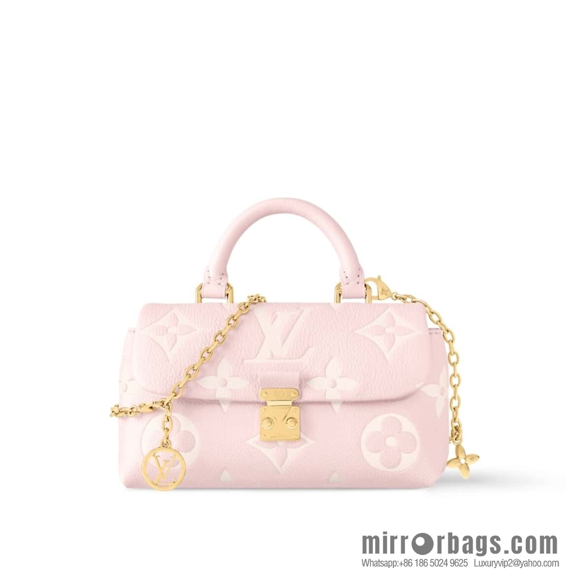 [Boutique‑grade] M12144 milkshake powder, full leather chain bag series M13796 This Nano Madeleine handbag