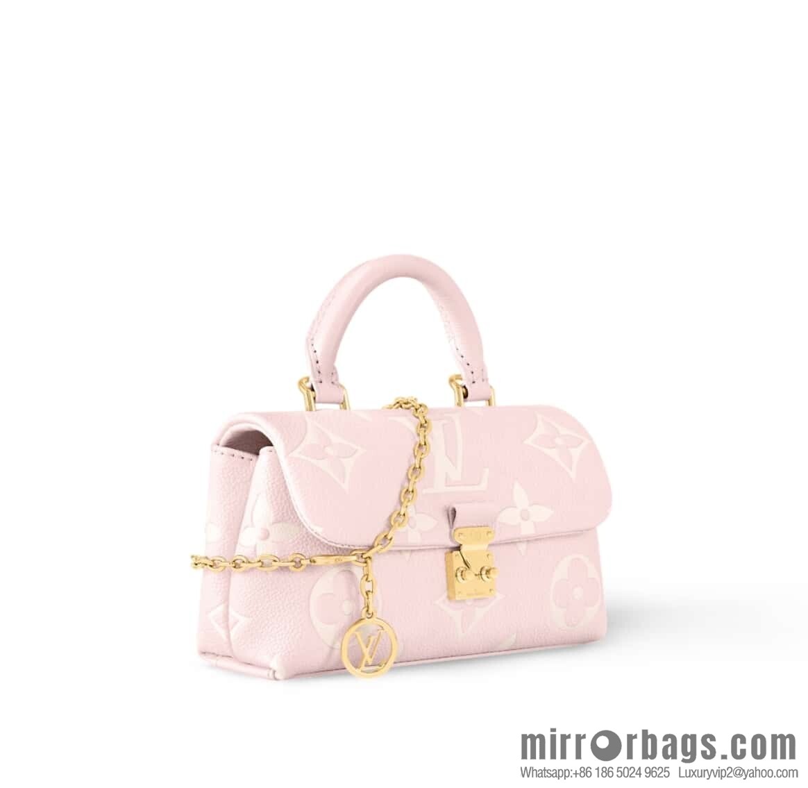[Boutique‑grade] M12144 milkshake powder, full leather chain bag series M13796 This Nano Madeleine handbag