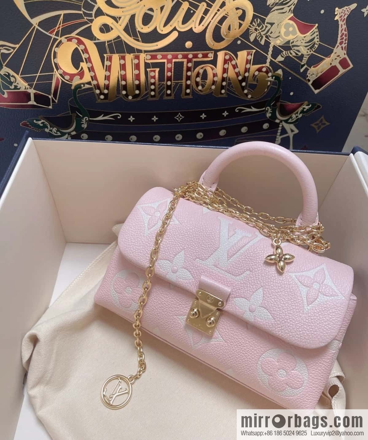 [Boutique‑grade] M12144 milkshake powder, full leather chain bag series M13796 This Nano Madeleine handbag