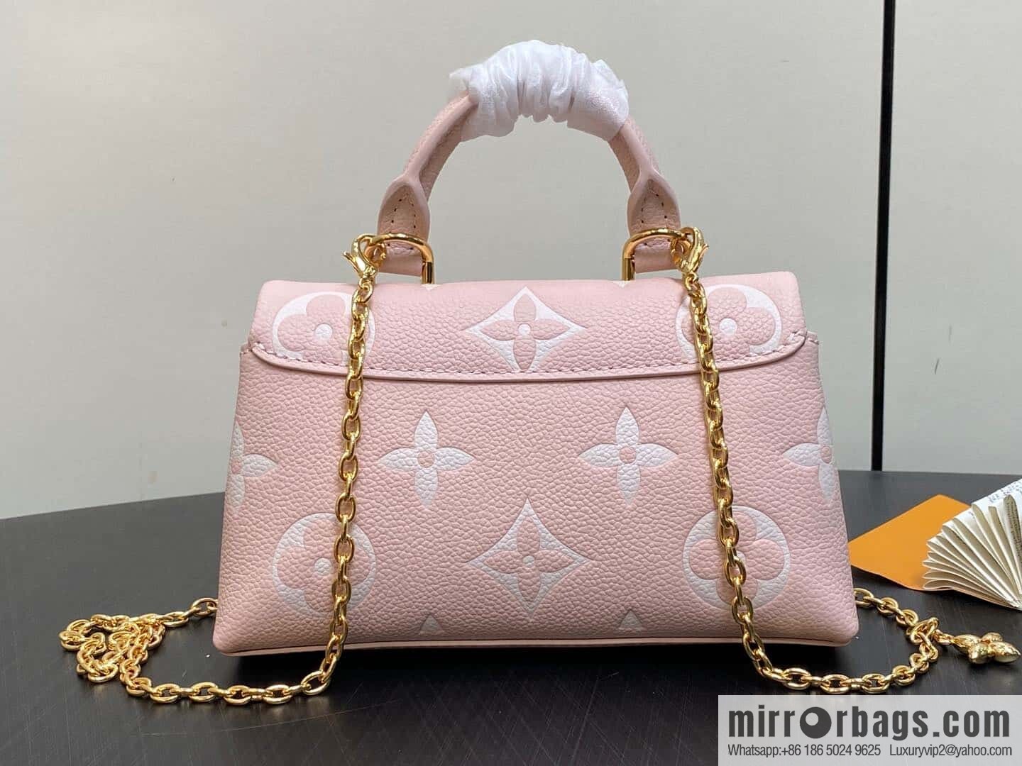 [Boutique‑grade] M12144 milkshake powder, full leather chain bag series M13796 This Nano Madeleine handbag