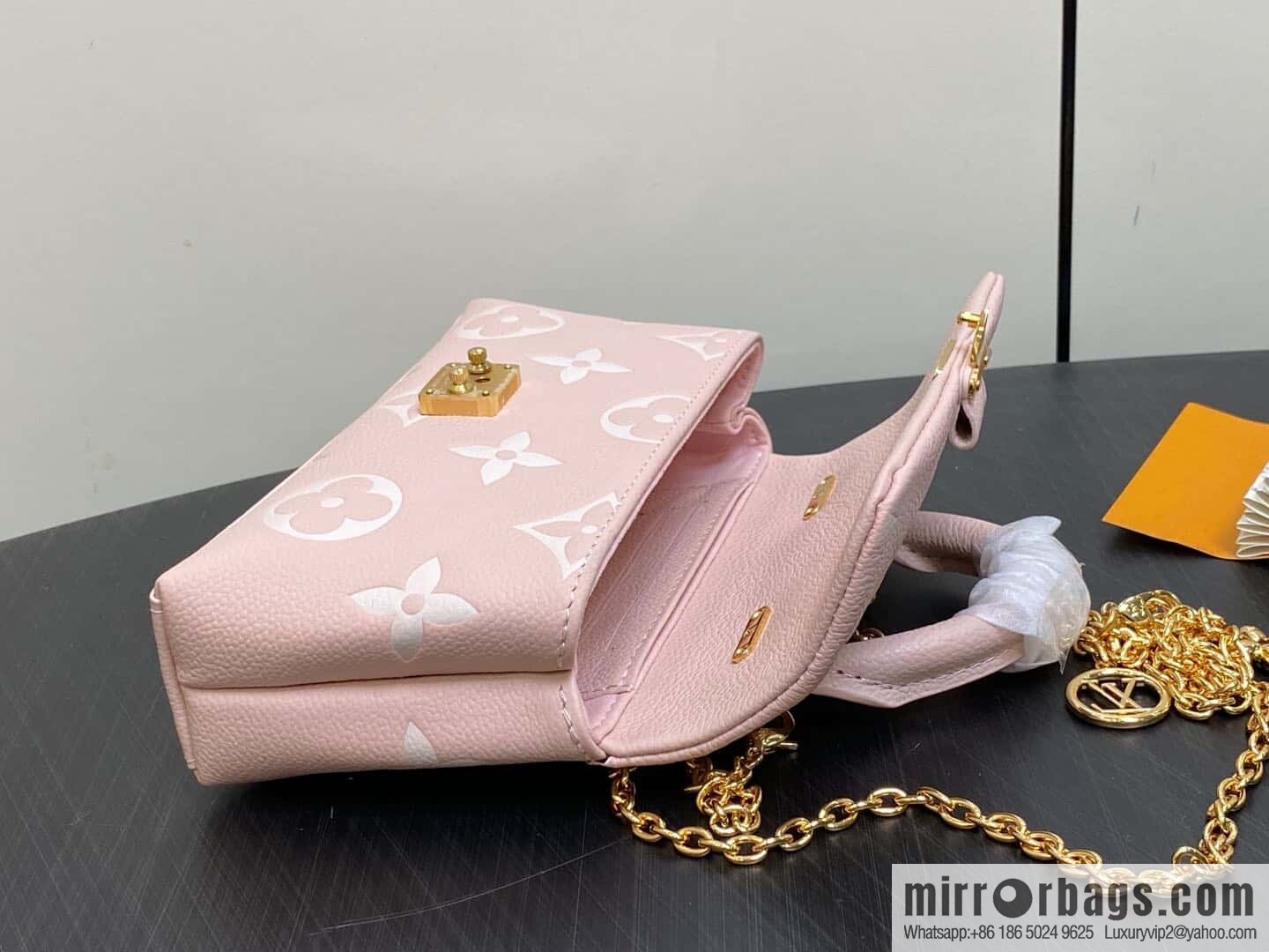 [Boutique‑grade] M12144 milkshake powder, full leather chain bag series M13796 This Nano Madeleine handbag