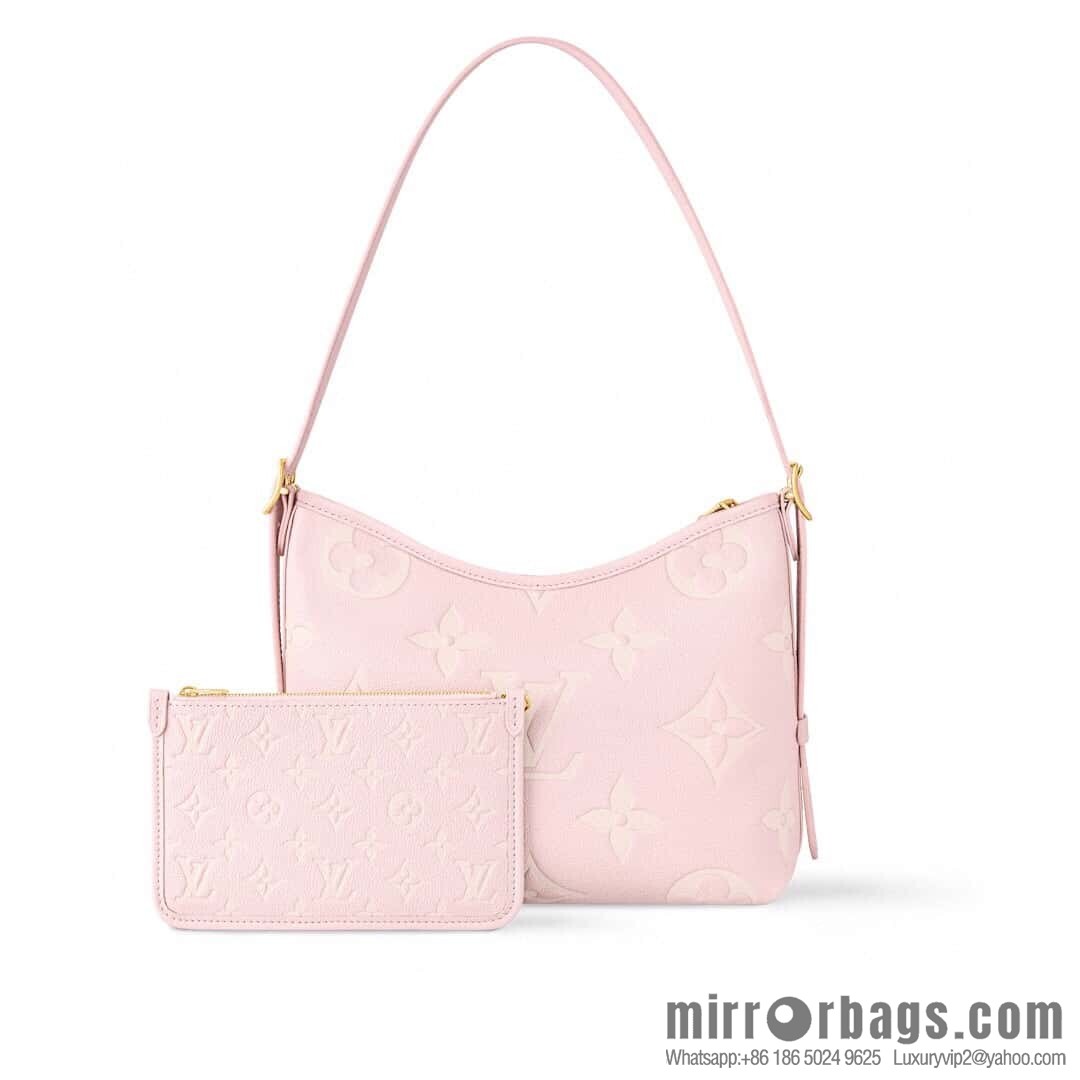 [Boutique‑grade] M12409 milkshake powder, full leather shopping bag series CarryAll small handbag M46288