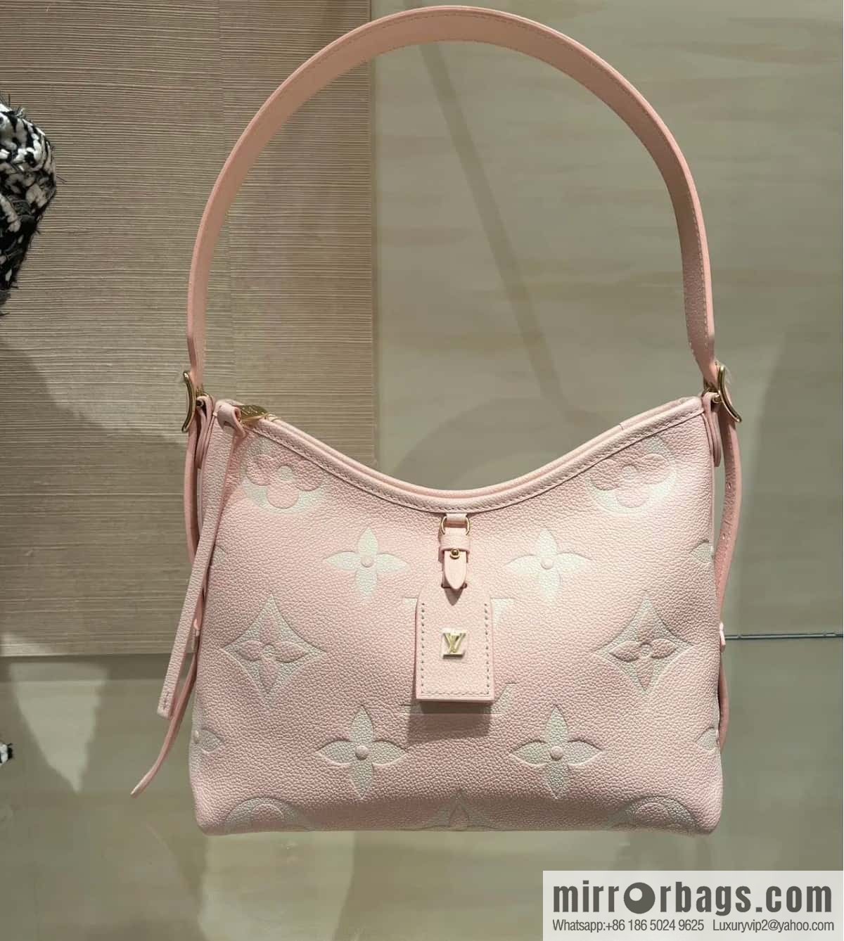 [Boutique‑grade] M12409 milkshake powder, full leather shopping bag series CarryAll small handbag M46288