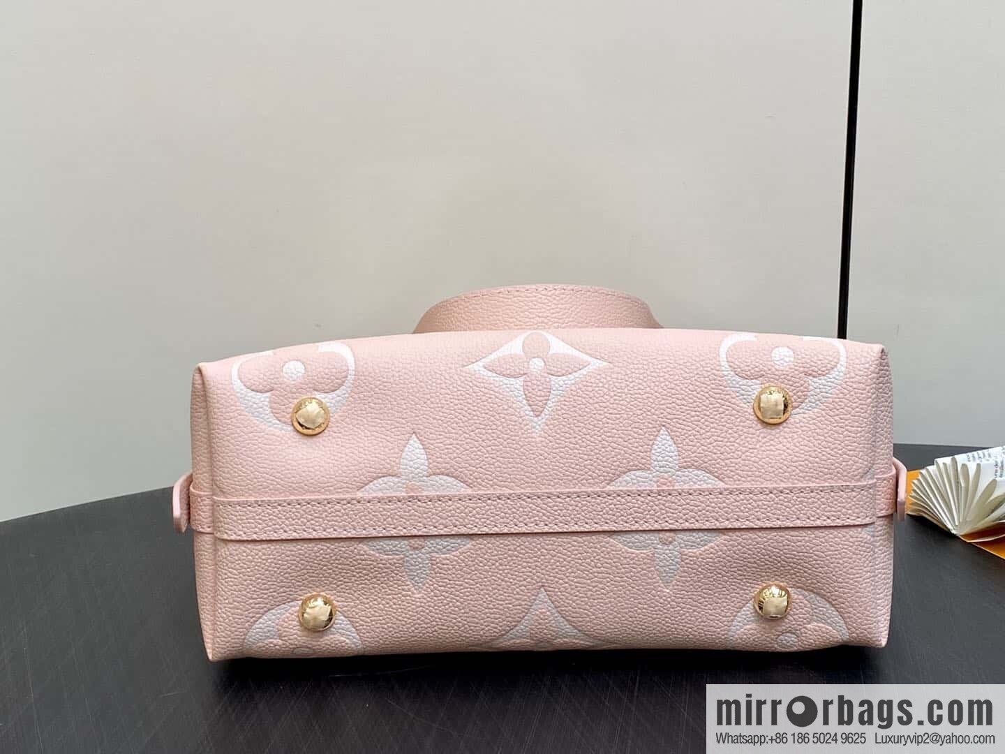 [Boutique‑grade] M12409 milkshake powder, full leather shopping bag series CarryAll small handbag M46288