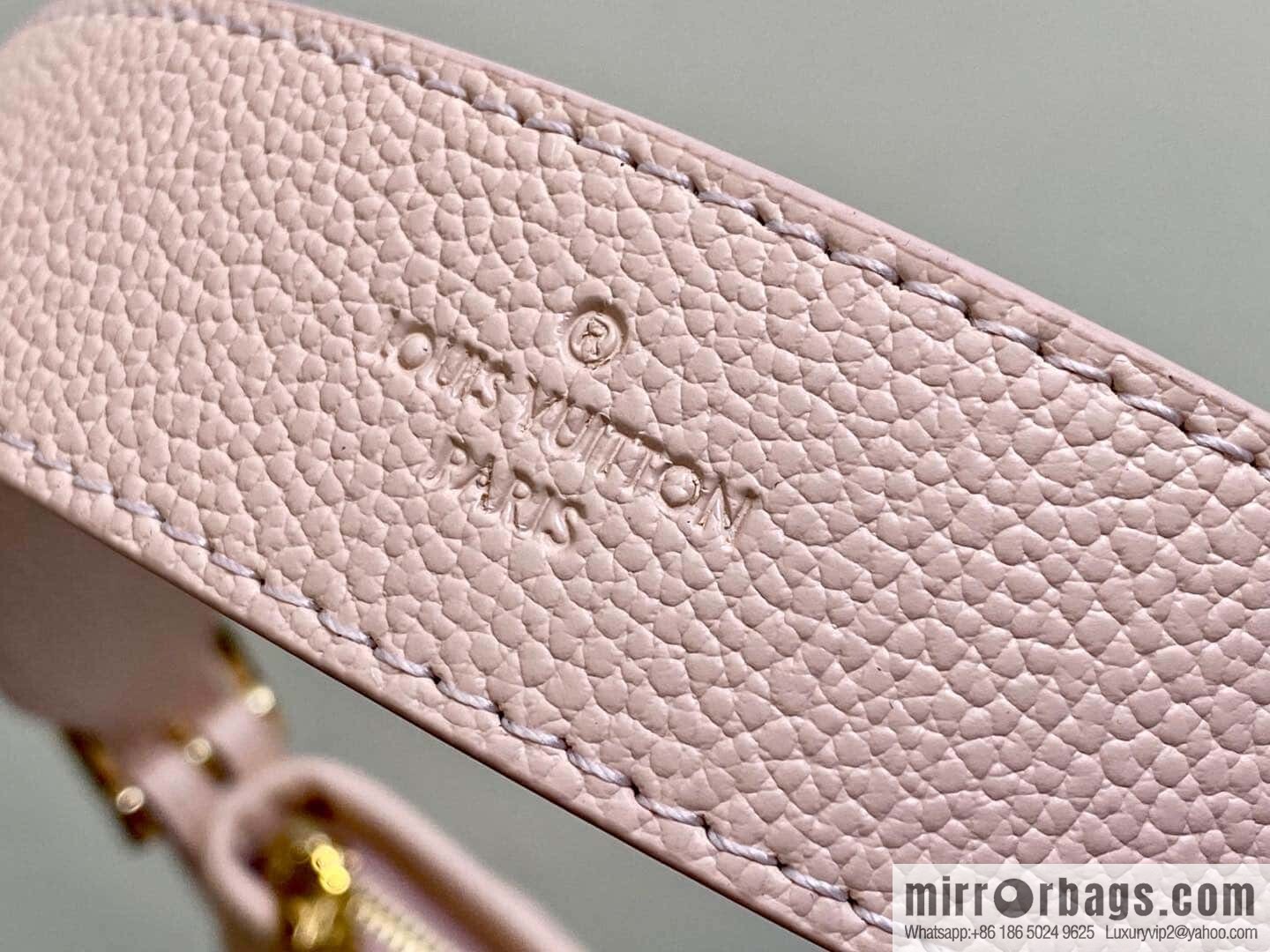 [Boutique‑grade] M12409 milkshake powder, full leather shopping bag series CarryAll small handbag M46288