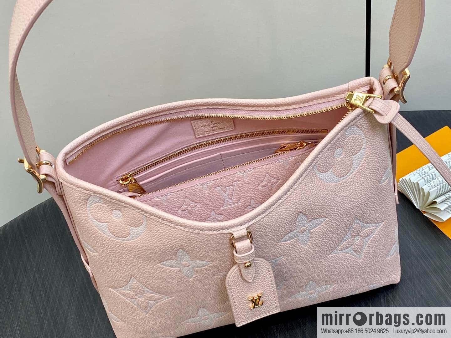 [Boutique‑grade] M12409 milkshake powder, full leather shopping bag series CarryAll small handbag M46288