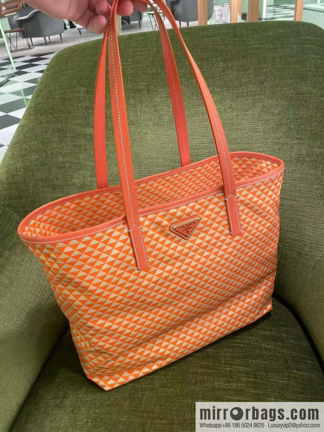 PRADA 🎉 new tote bag 🎉 1BD552 new 🎉🎉 orange