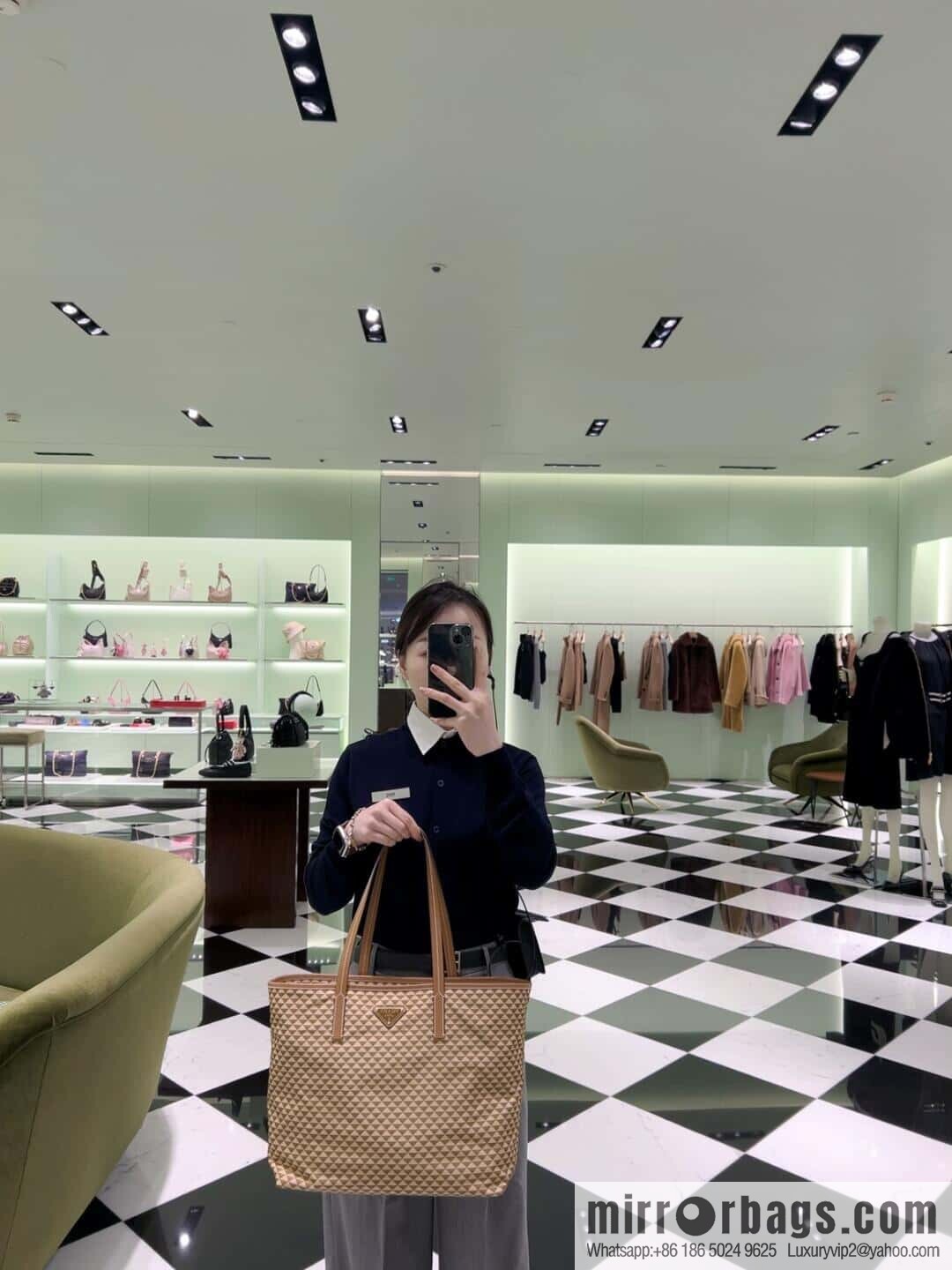 PRADA 🎉 new tote bag 🎉 1BD552 new 🎉🎉 apricot