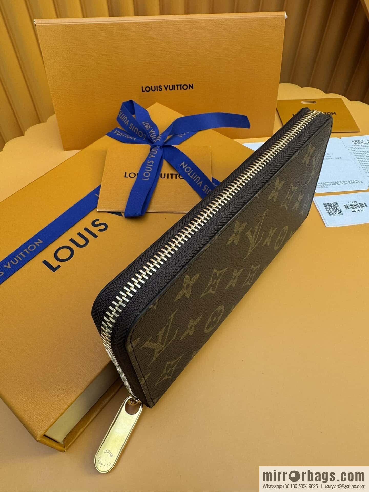 LV Zippy Zipper Wallet M42616 [Official Full Chip Version]