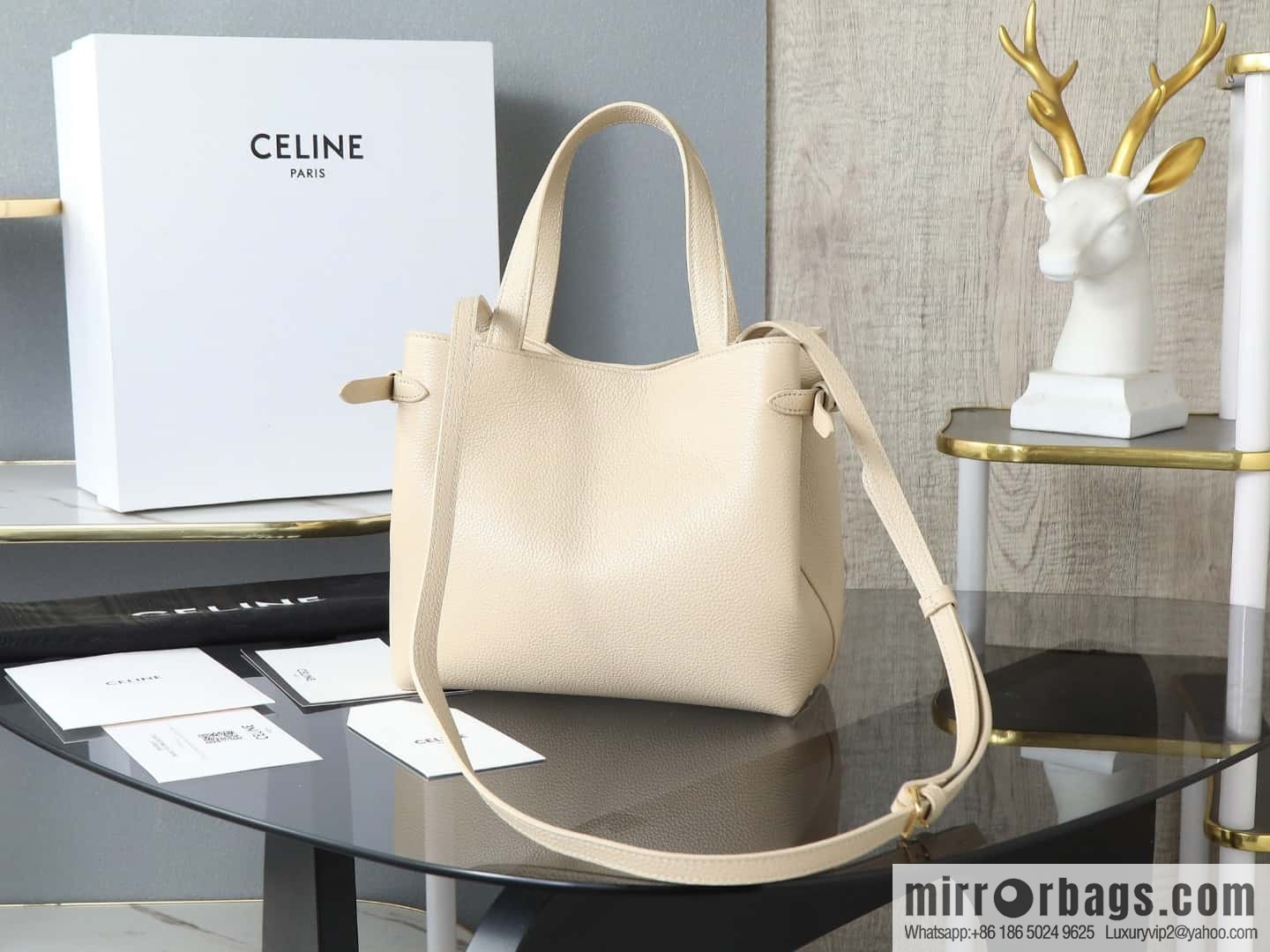 [Premium quality, all-steel hardware] New product launched cabas anais granular cow leather handbag, small model number: 118613